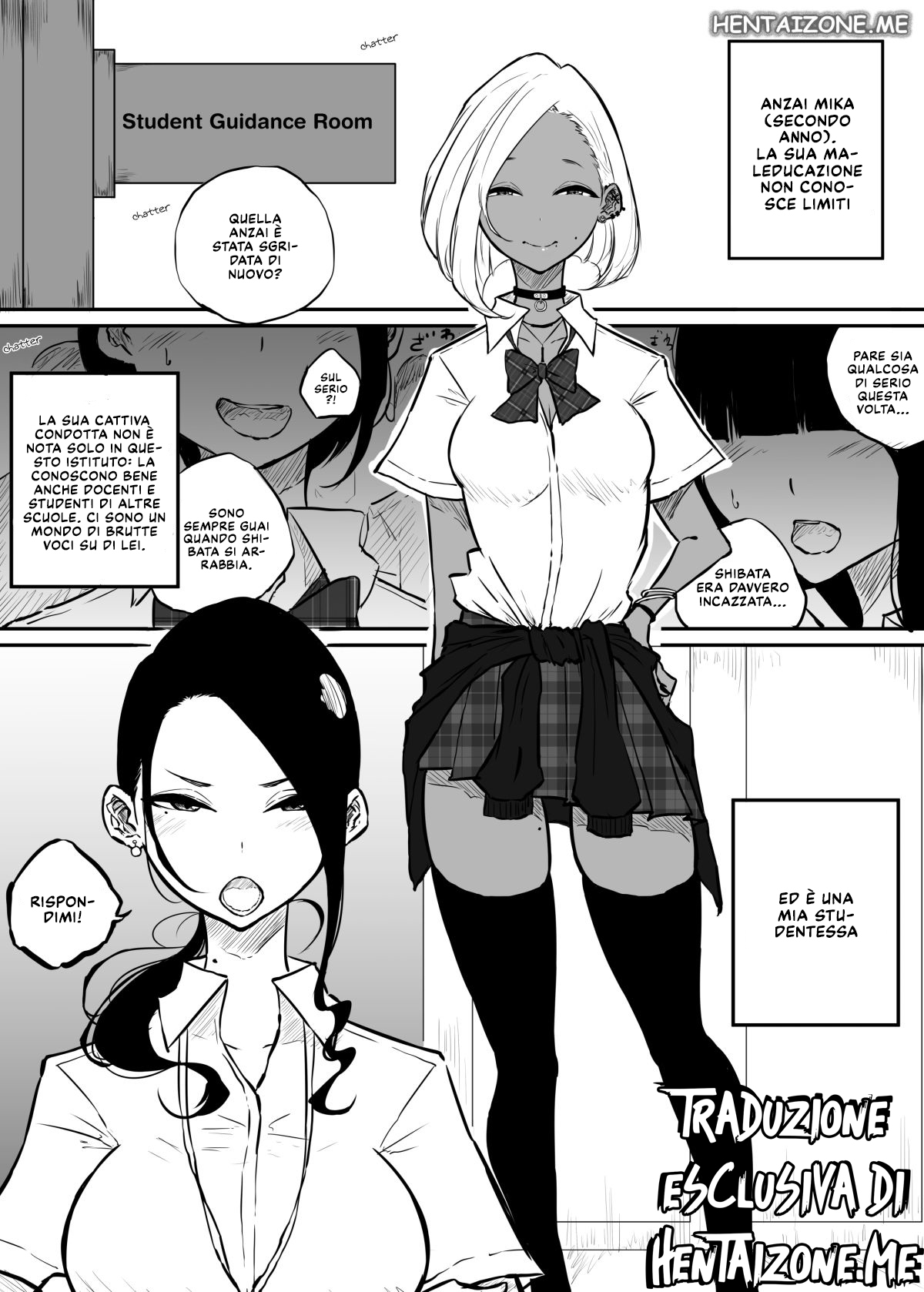 [Sky Dogma (Pandacorya)] Sparta Sensei ga Oshiego no Bitch Gal ni Ecchi na Koto Sareru Hanashi 1-3 | La sensei più cattiva di tutte 1-3 [Italian] 이미지 번호 3