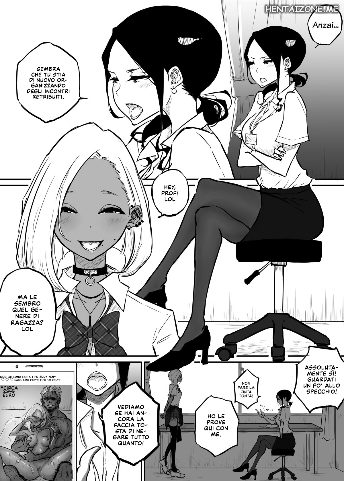 [Sky Dogma (Pandacorya)] Sparta Sensei ga Oshiego no Bitch Gal ni Ecchi na Koto Sareru Hanashi 1-3 | La sensei più cattiva di tutte 1-3 [Italian] 이미지 번호 4