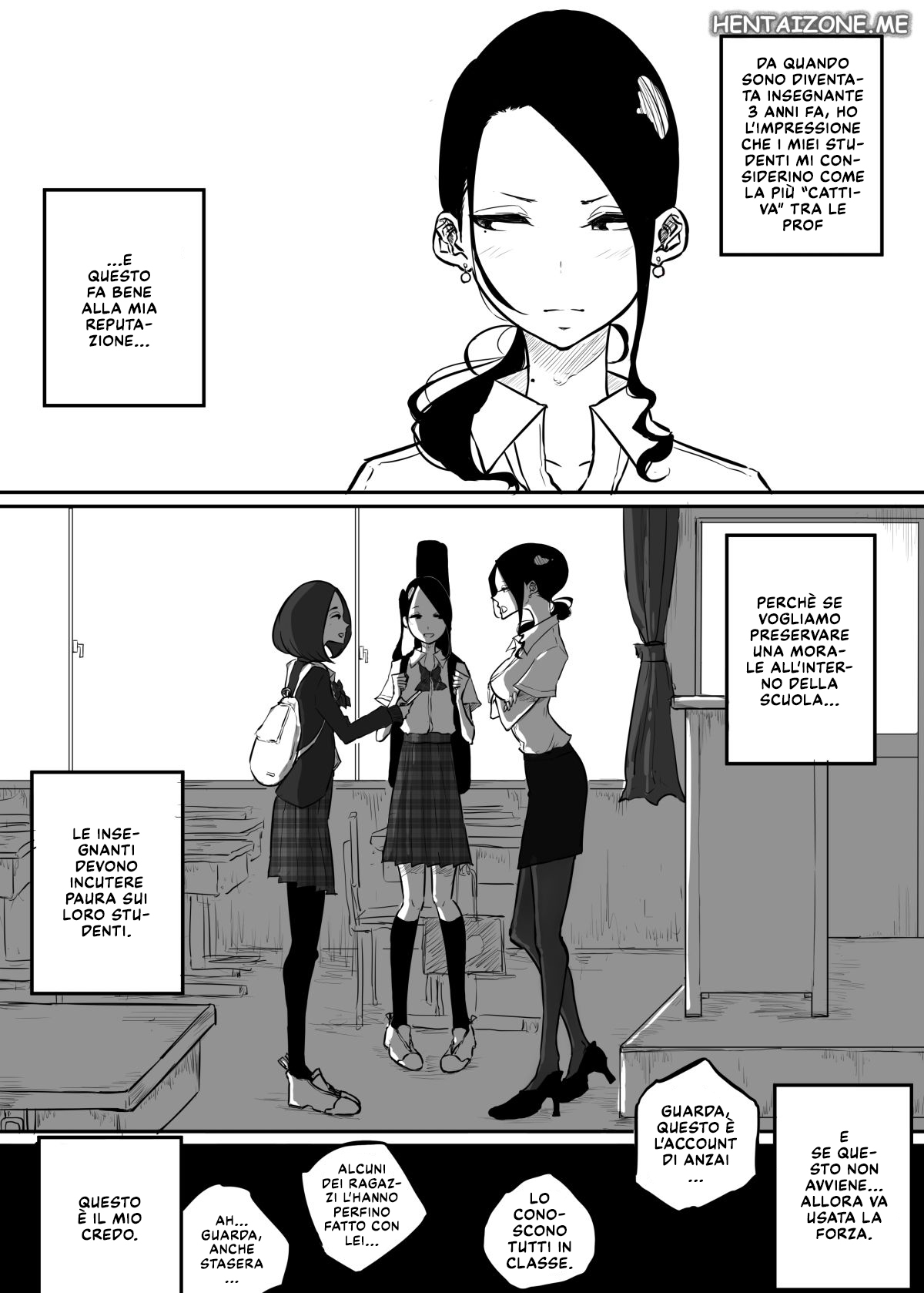 [Sky Dogma (Pandacorya)] Sparta Sensei ga Oshiego no Bitch Gal ni Ecchi na Koto Sareru Hanashi 1-3 | La sensei più cattiva di tutte 1-3 [Italian] 이미지 번호 8