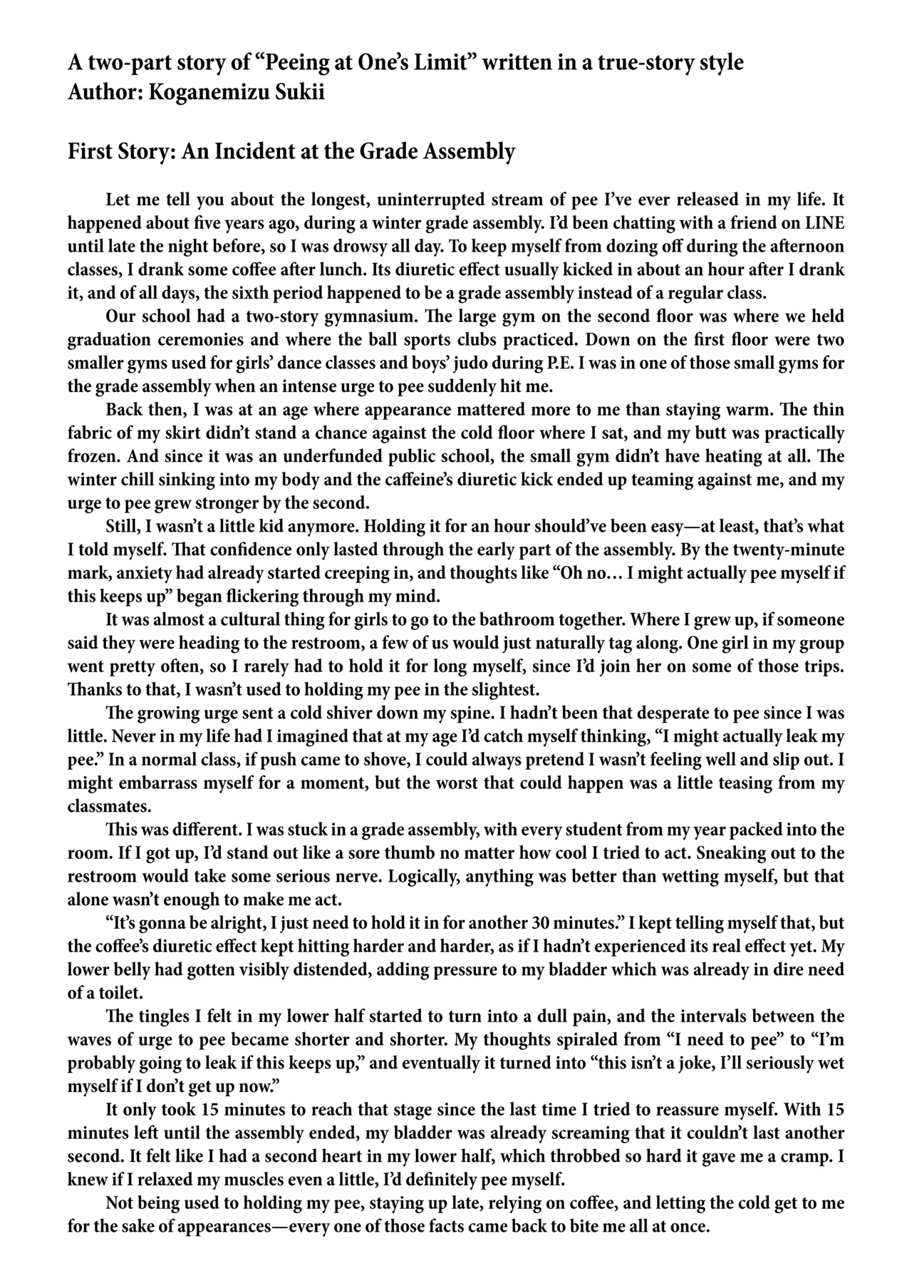 [Anthology] Genkai Gounyou (Peeing at one's limit) [English] [Kuraudo] numero di immagine  96