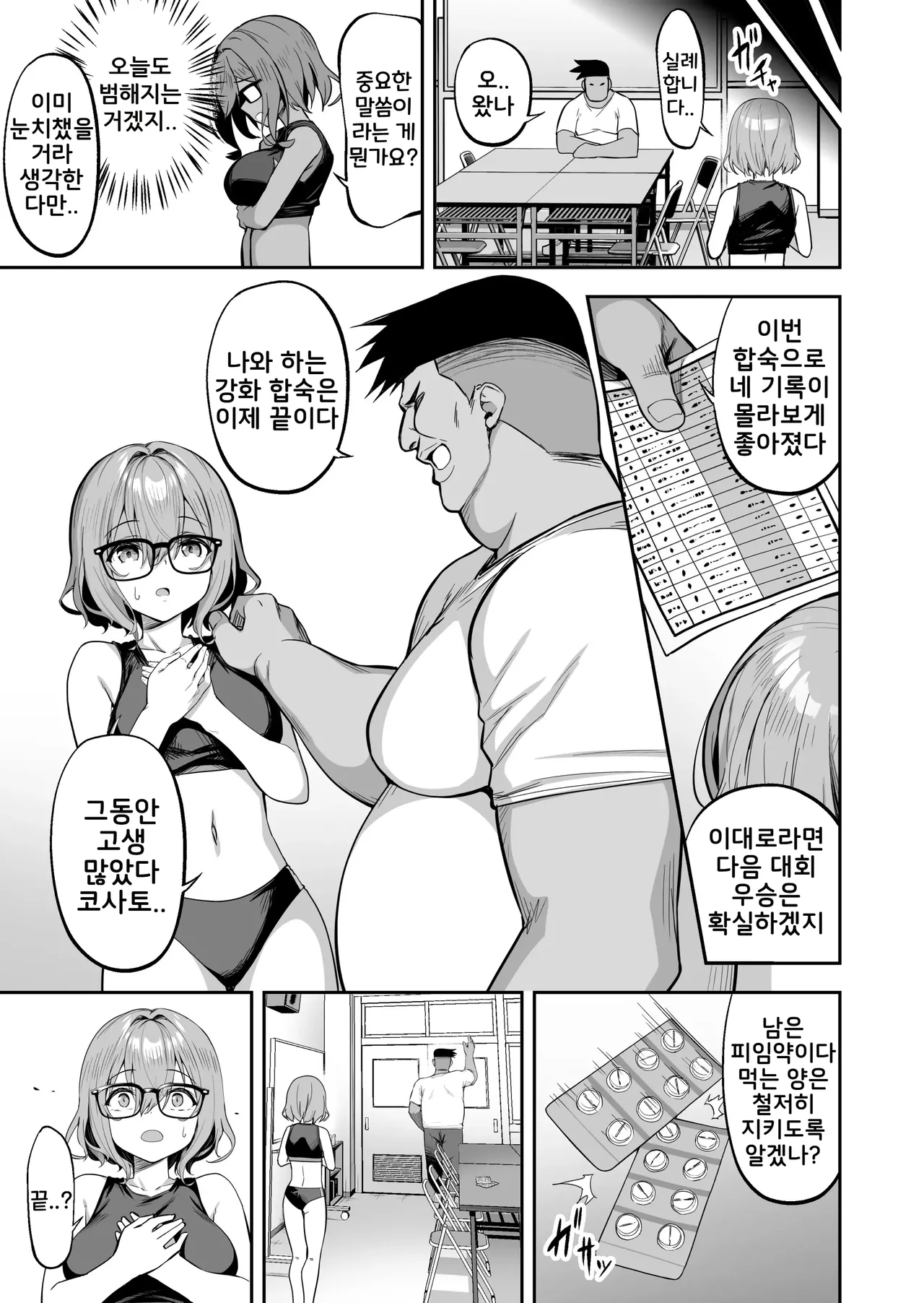 [Takurowo-dou (Takurowo)] 성강화합숙 2 육상안경소녀 코사토NTR + 코사토 애프터 [Korean] 图片编号 29