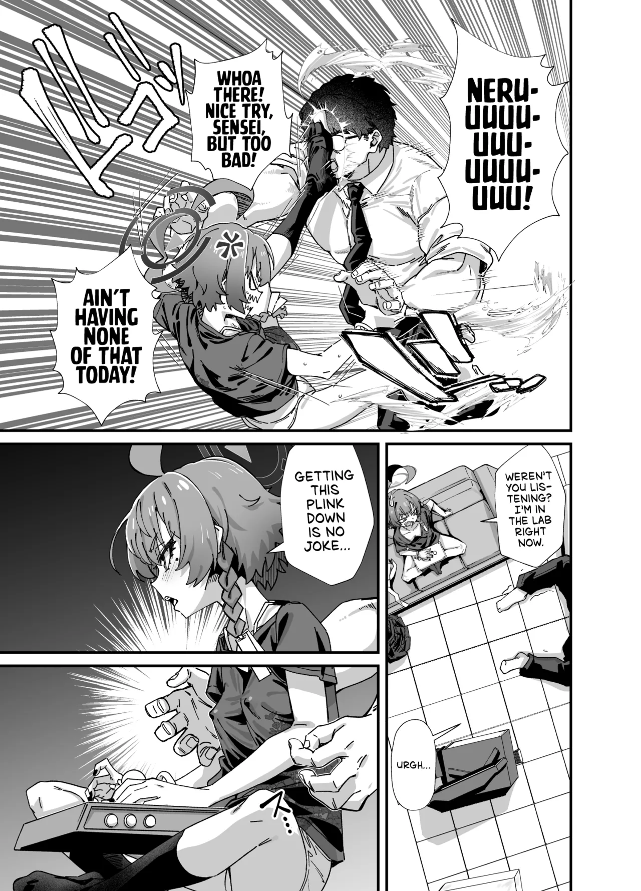 [Mori no Michi (Mori Sinrisk)] MILLENNIUM SEXPO ~Neru to Rio to Safe House de Mechakucha Sukebesuru Hen ~ | MILLENIUM SEXPO ~Getting Down and Dirty at the Safehouse with Neru and Rio~ (Blue Archive) [English] [head empty] [Digital] image number 7