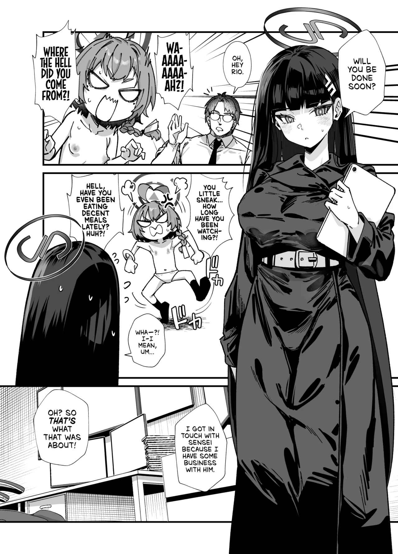 [Mori no Michi (Mori Sinrisk)] MILLENNIUM SEXPO ~Neru to Rio to Safe House de Mechakucha Sukebesuru Hen ~ | MILLENIUM SEXPO ~Getting Down and Dirty at the Safehouse with Neru and Rio~ (Blue Archive) [English] [head empty] [Digital] image number 16