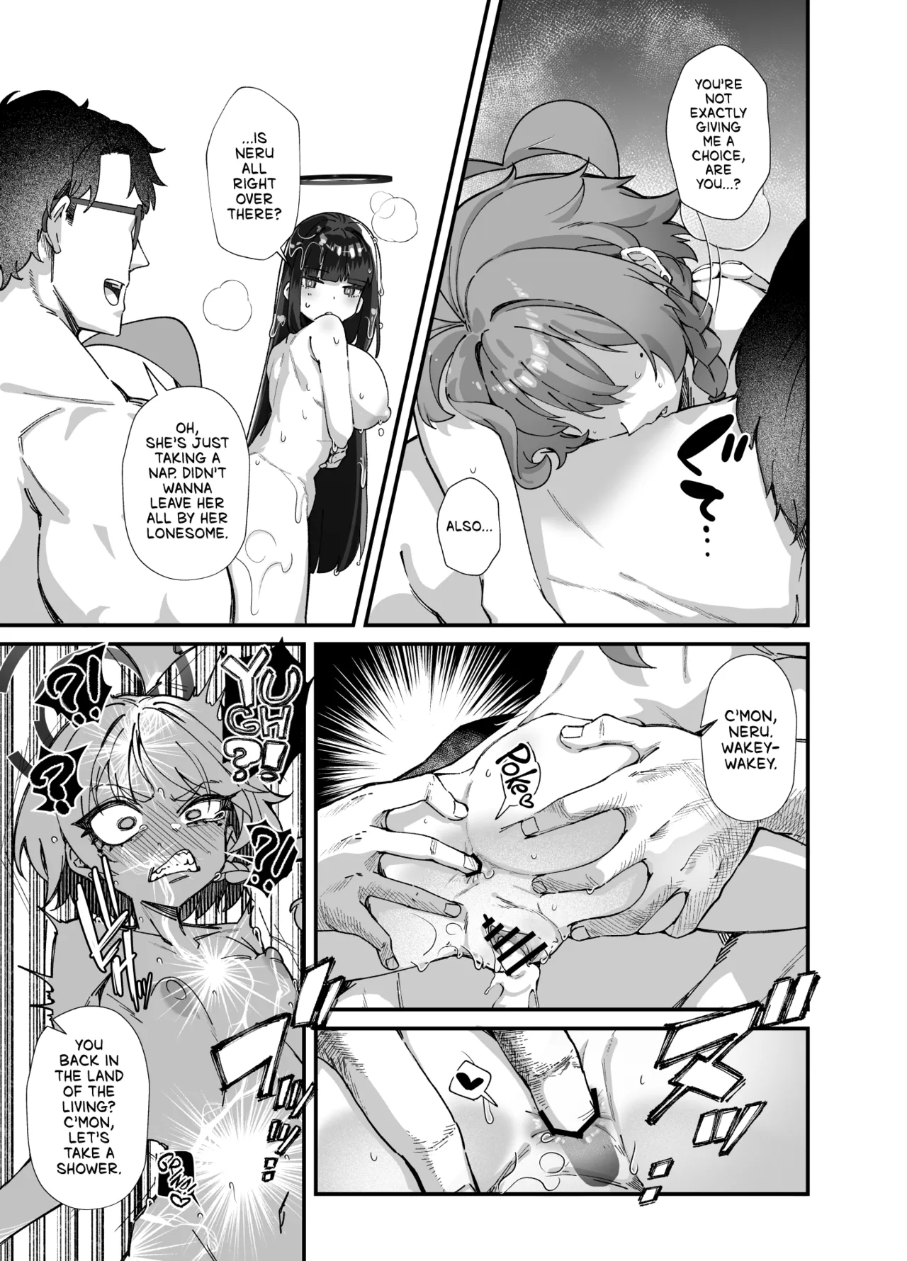 [Mori no Michi (Mori Sinrisk)] MILLENNIUM SEXPO ~Neru to Rio to Safe House de Mechakucha Sukebesuru Hen ~ | MILLENIUM SEXPO ~Getting Down and Dirty at the Safehouse with Neru and Rio~ (Blue Archive) [English] [head empty] [Digital] image number 29