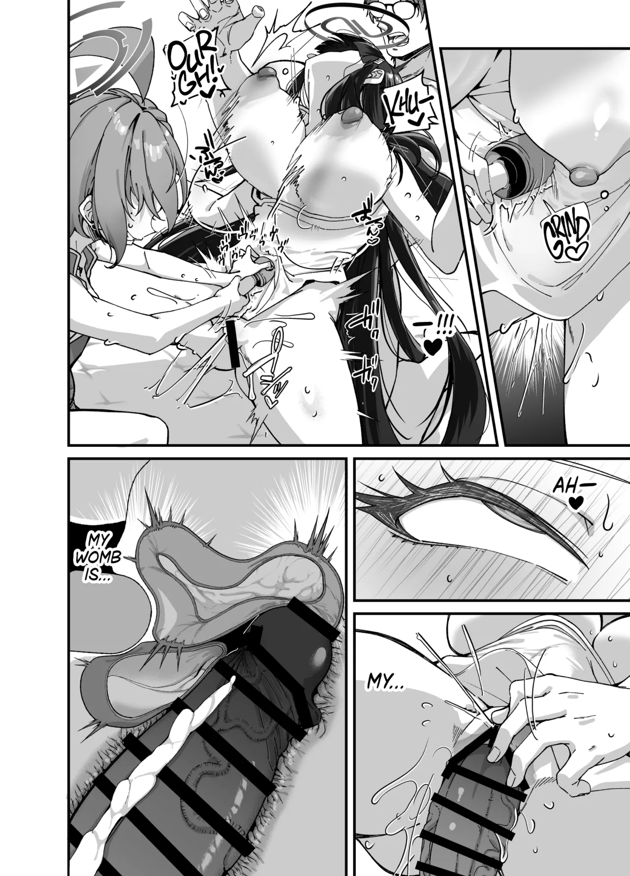 [Mori no Michi (Mori Sinrisk)] MILLENNIUM SEXPO ~Neru to Rio to Safe House de Mechakucha Sukebesuru Hen ~ | MILLENIUM SEXPO ~Getting Down and Dirty at the Safehouse with Neru and Rio~ (Blue Archive) [English] [head empty] [Digital] image number 70