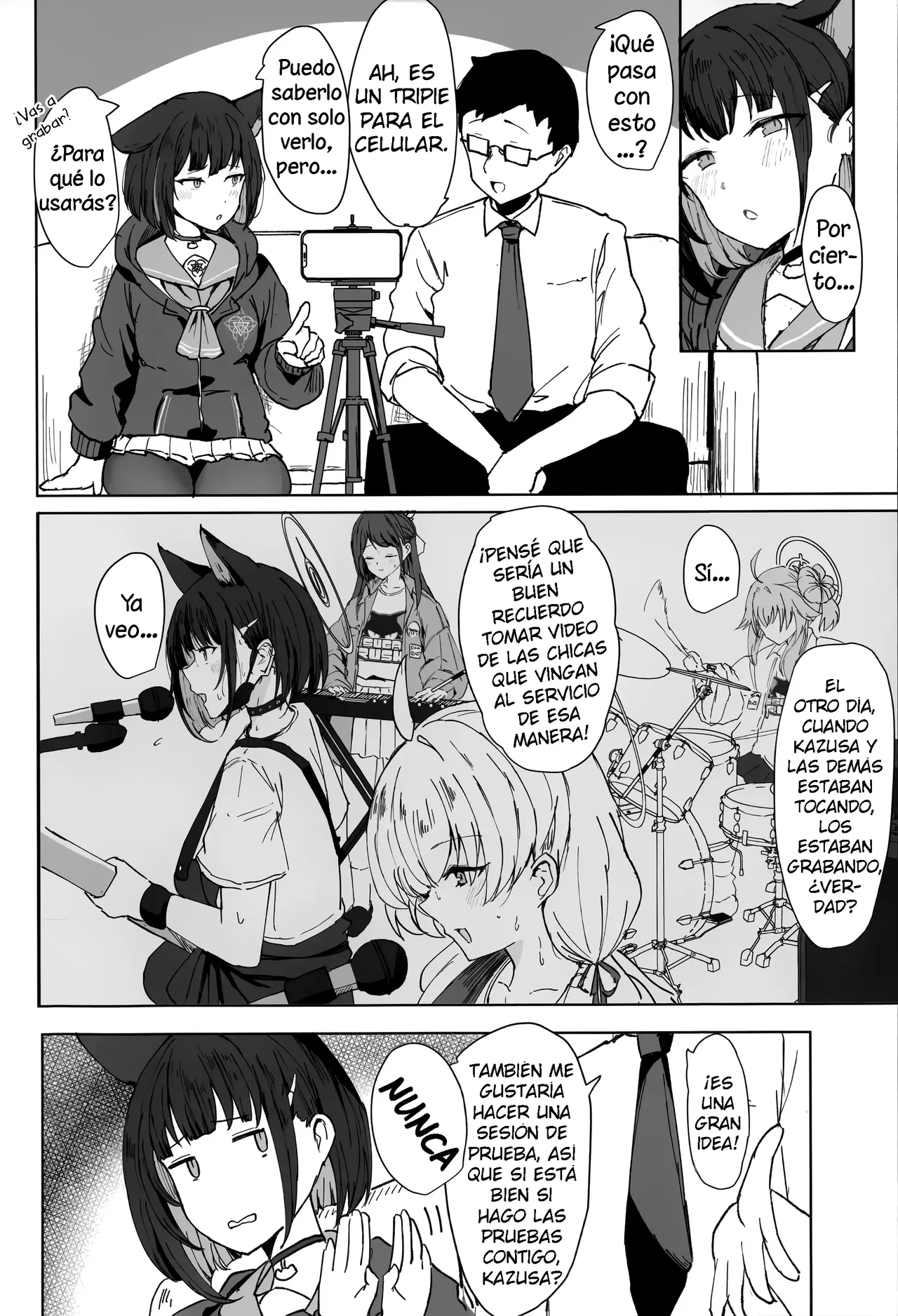 (C105) [Marcapaginas (Gasuba Ana)] Kazusa Drip | Video de Kazusa (Blue Archive) [Spanish] [La Legión Fantasma] Bildnummer 3