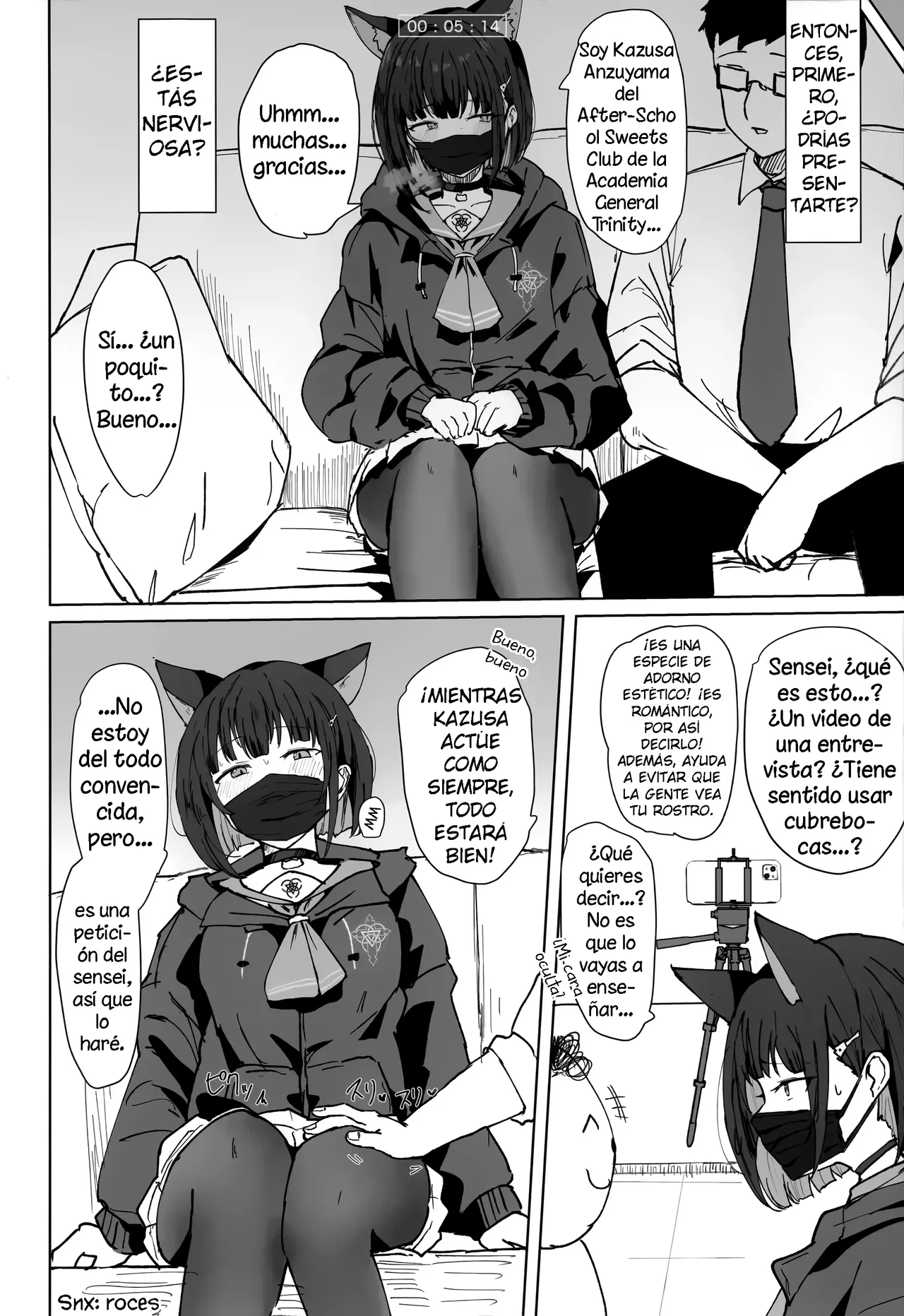 (C105) [Marcapaginas (Gasuba Ana)] Kazusa Drip | Video de Kazusa (Blue Archive) [Spanish] [La Legión Fantasma] Bildnummer 5