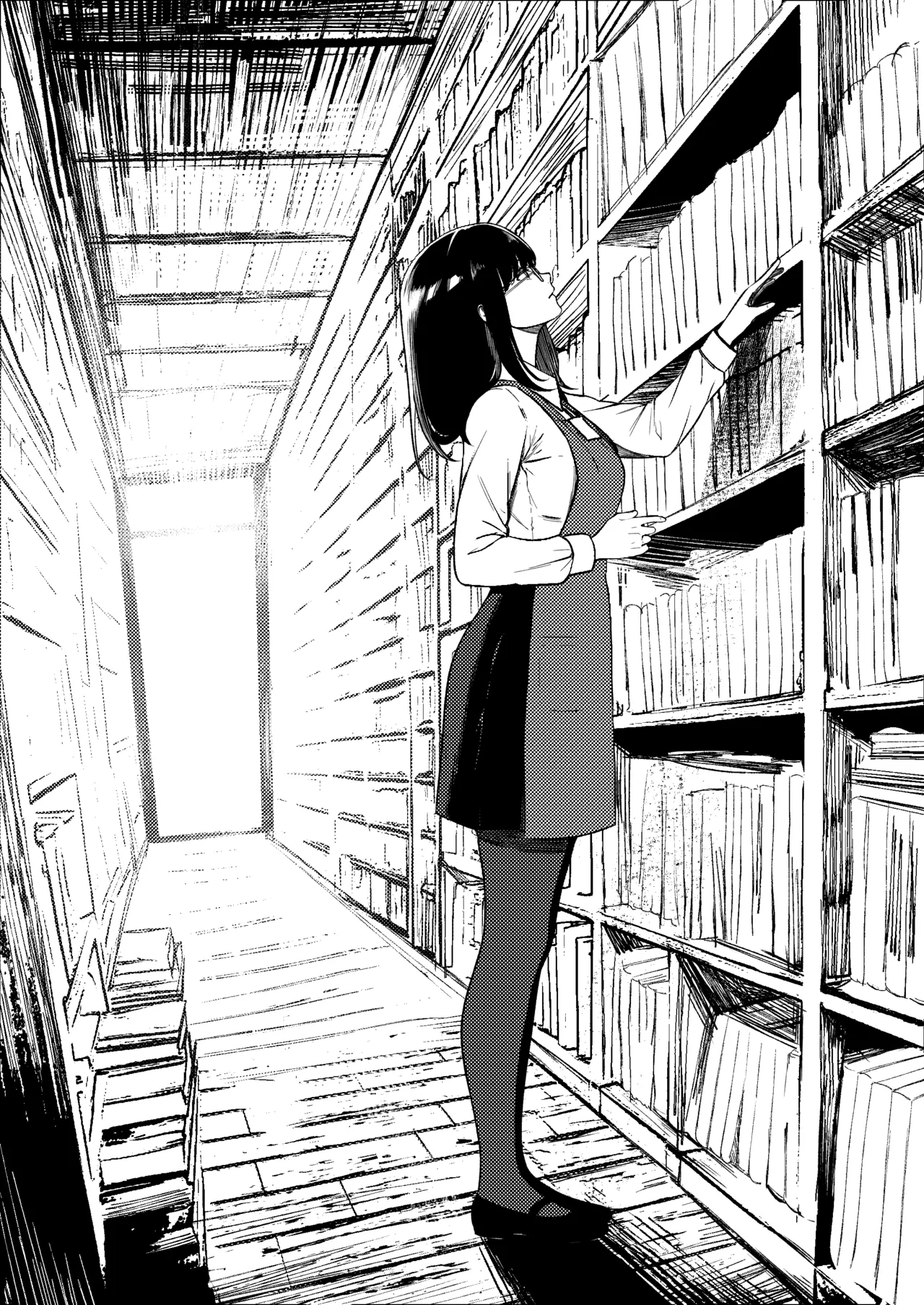 [Kusuriyubi (Kuroyu)]  Honya de Hataraku Onee-san ga Kojirase Megane de  Jitsu wa Ero Numa 2eme image