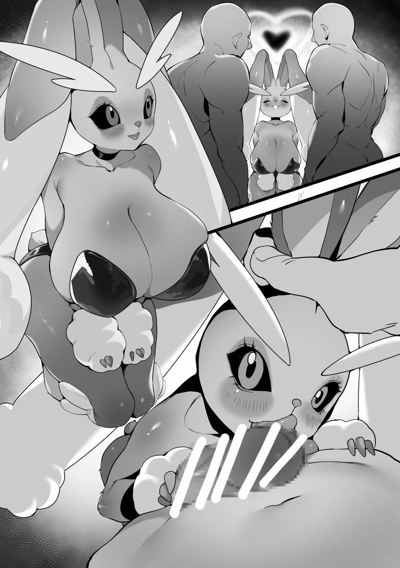 [SumiSumii] |店内新员工——长耳兔 | （路的个人汉化）Horny Lopunny (Pokemon)（Chinese） 이미지 번호 8