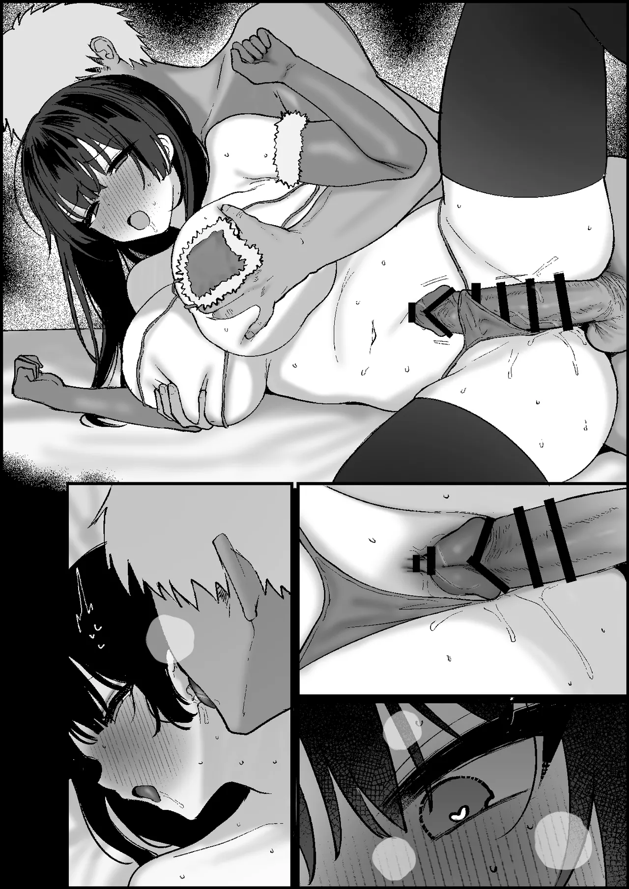 [かわさき] 弱者男性から金を巻き上げている喪女営業配信者、クリスマスは配信をすっぽかして強者の雄のセフレくんとねっとりドスケベエッチ 9eme image