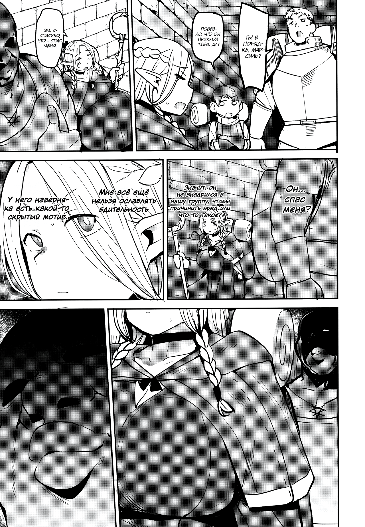 (C106) [North70 (Nanao Yukiji)] Chin Ochi Donkusa Elf (Dungeon Meshi) [Russian] [Turb1nka] 图片编号 6