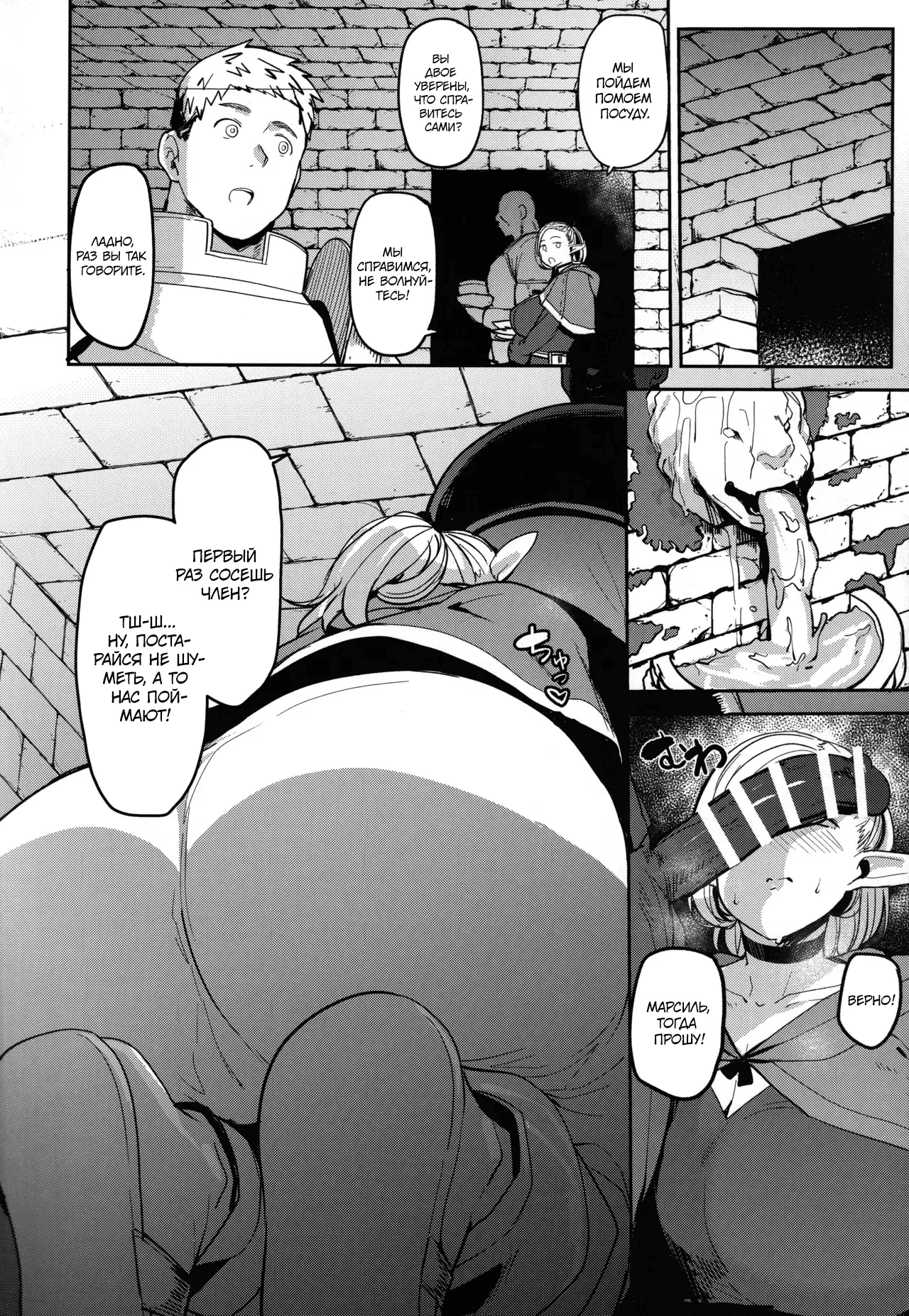 (C106) [North70 (Nanao Yukiji)] Chin Ochi Donkusa Elf (Dungeon Meshi) [Russian] [Turb1nka] 图片编号 23