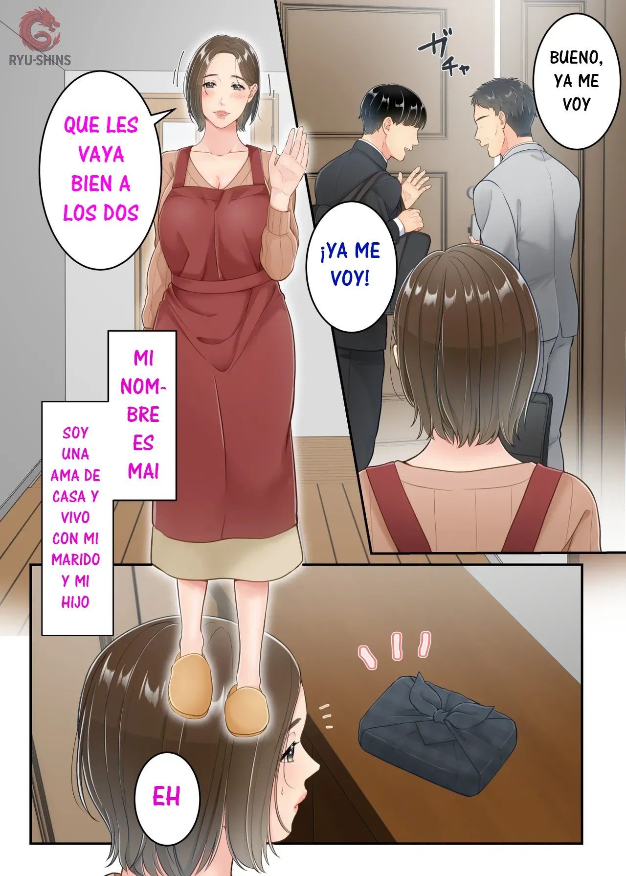 [Yuriko Club] Furin shita hahaoya o musuko ga seisai suru hanashi｜Una historia sobre un hijo que castiga a su madre infiel. [Spanish] [RYU-SHINS] 图片编号 2