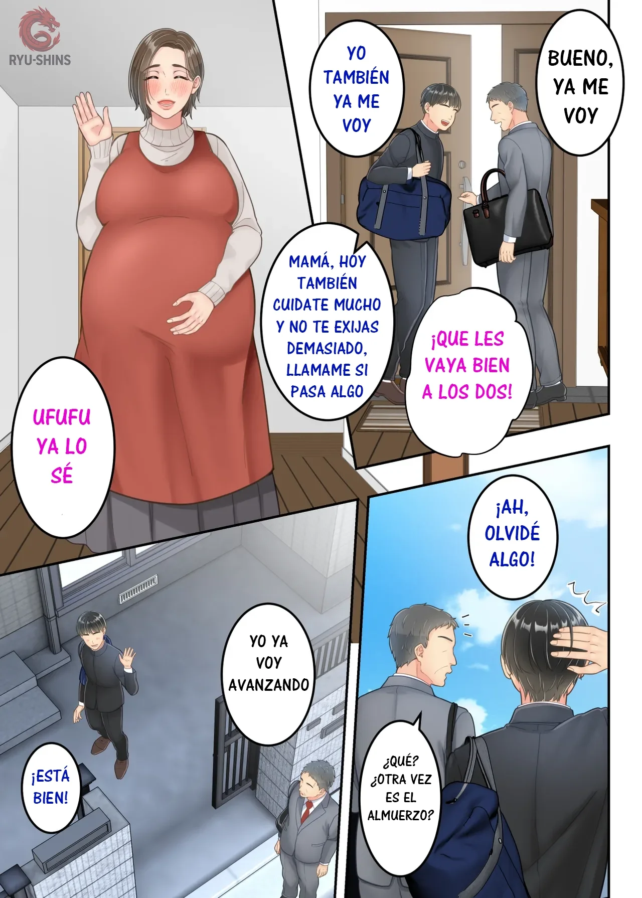 [Yuriko Club] Furin shita hahaoya o musuko ga seisai suru hanashi｜Una historia sobre un hijo que castiga a su madre infiel. [Spanish] [RYU-SHINS] 图片编号 77