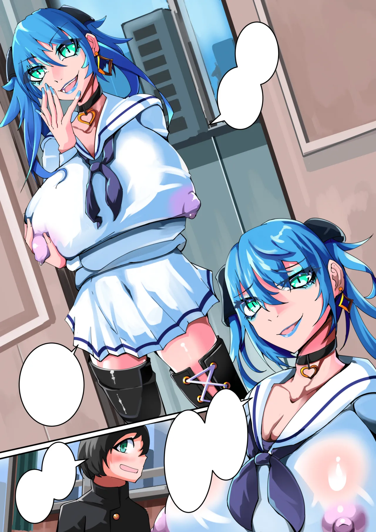 [hentaiworks (Aruma)] Futanari reindeer transformation! Absolute obedience to the child with Santa makeup [Text Cleaned] 이미지 번호 3