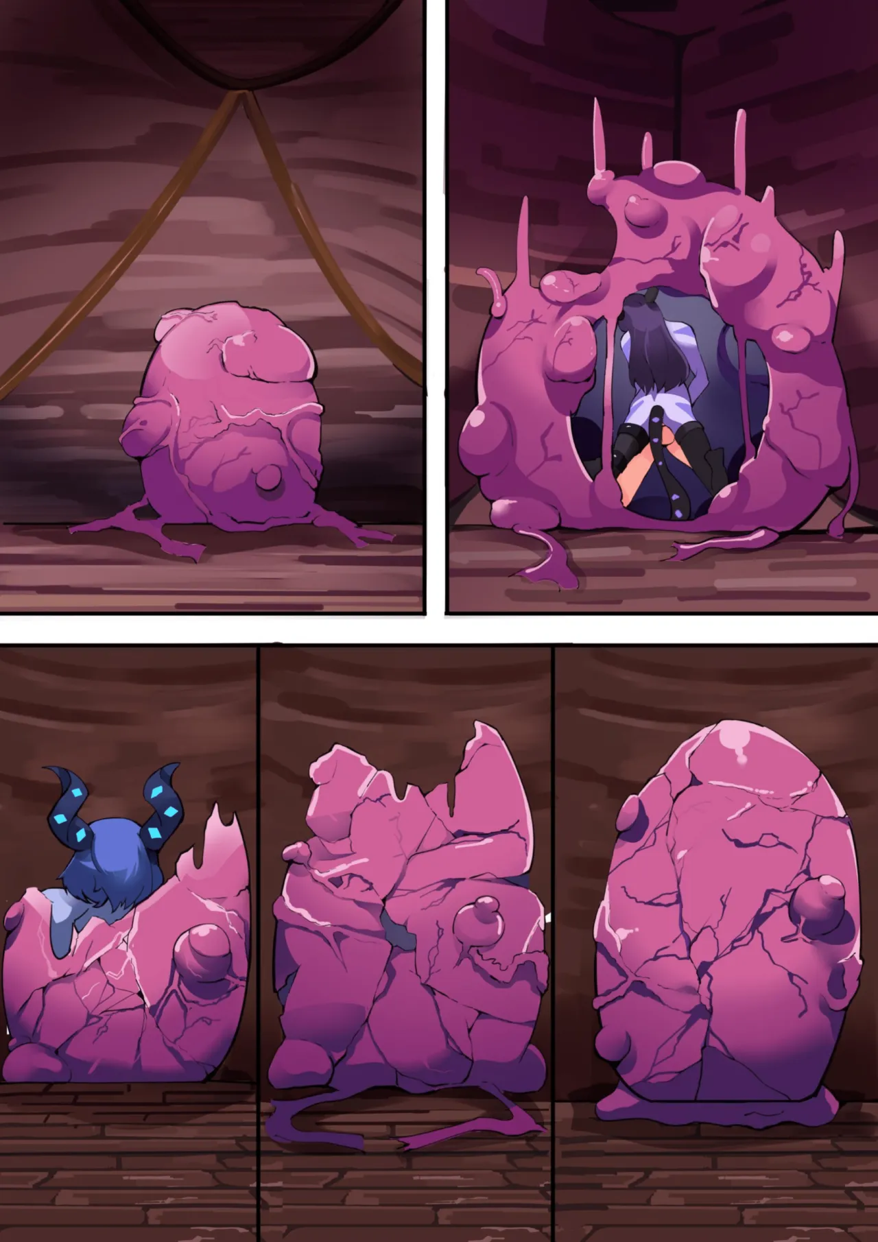 [hentaiworks (Aruma)] TSF Succubus Transformation Erotic Trap Dungeon & Erotic Equipment Ch. 1 [Speechless] image number 16