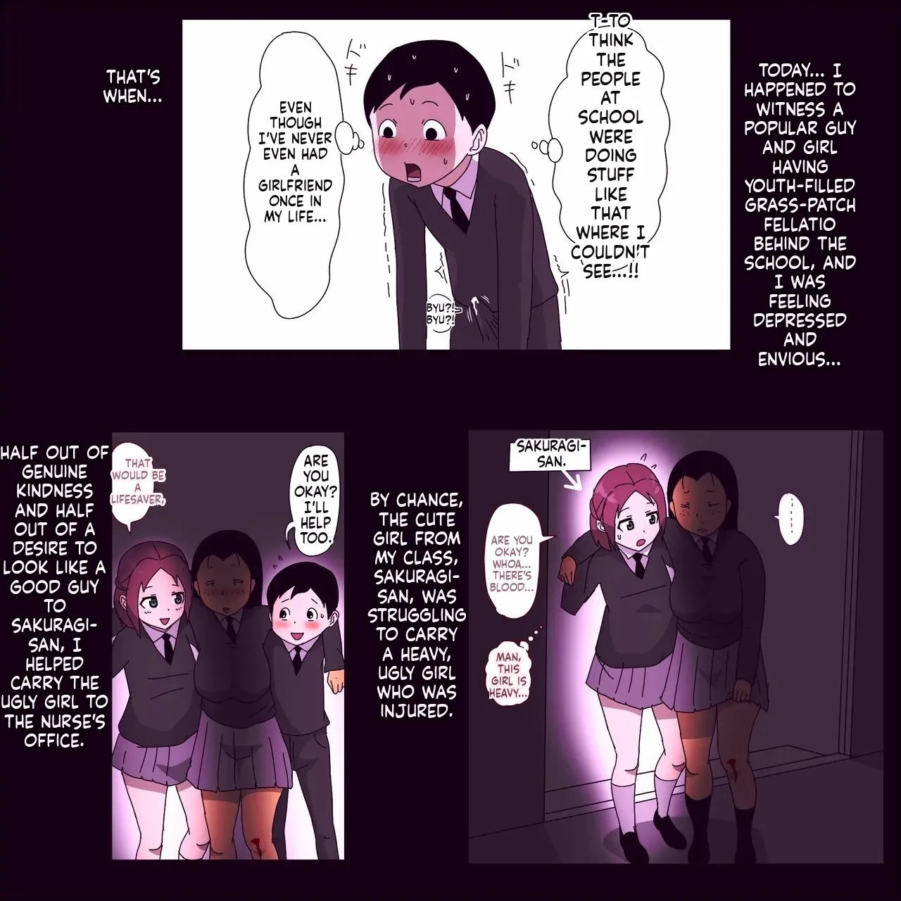 [ampullaria] The Classy Ugly Bitch with a Lecherous Gaze ~Blowjob Edition♥~ (English) 图片编号 3