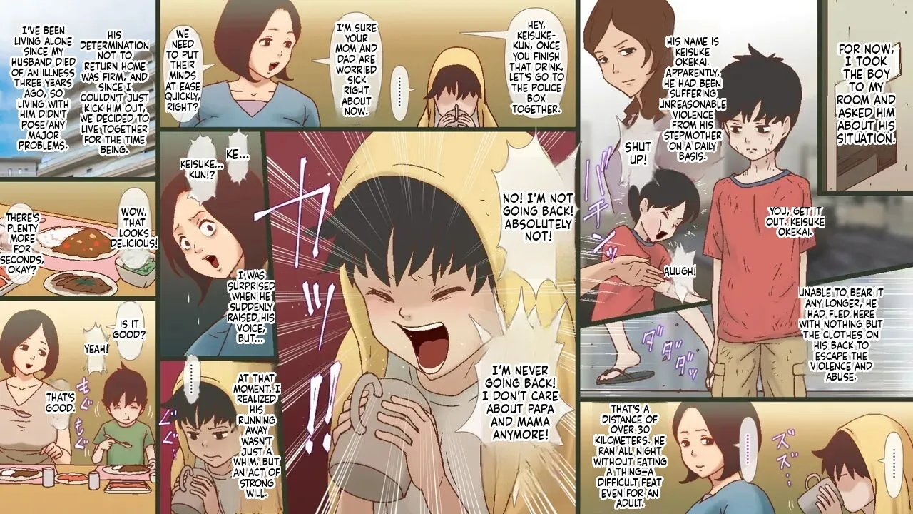 [GN (Girl's Number)] Big-breasted widow falls completely for runaway boy's massive ejaculation (English) изображение № 2