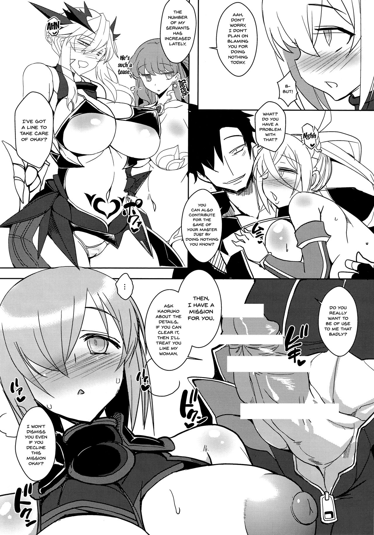 (C96) [YOMOTHUHIRASAKA (bbsacon)] Shoukan Dajun (Fate/Grand Order) [English] [Doujins.com] image number 10