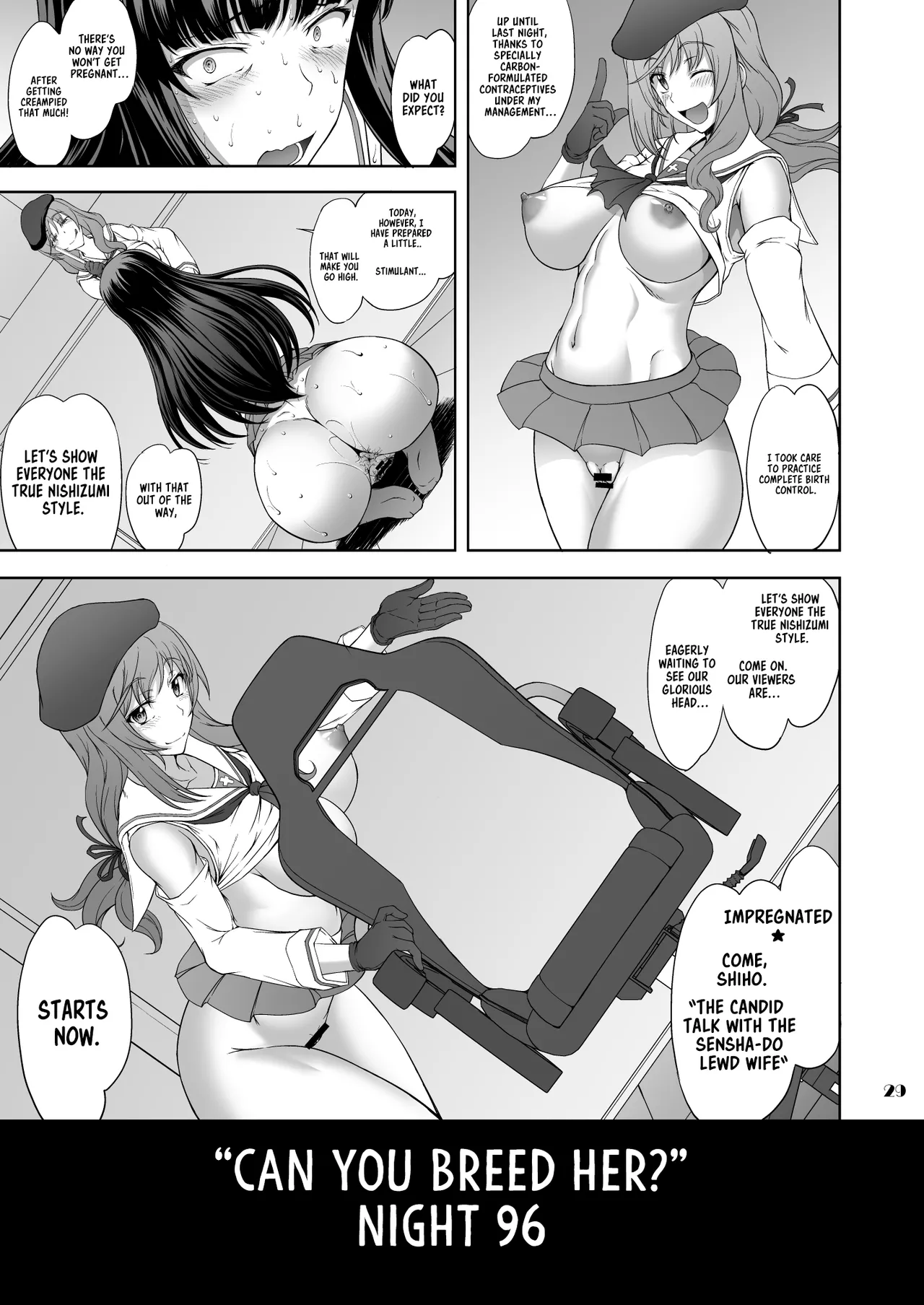 [Majimadou (Matou)] Iemoto no Hyakuya Taetara Soku Kaihou! Jikkyou Tanetsuke Namahaishin (Girls und Panzer) | Instant Freedom if The Head Survives For 100 Nights!! Live Commentary Breeding Livestream [English] [Sonarin迫] [Digital] изображение № 29