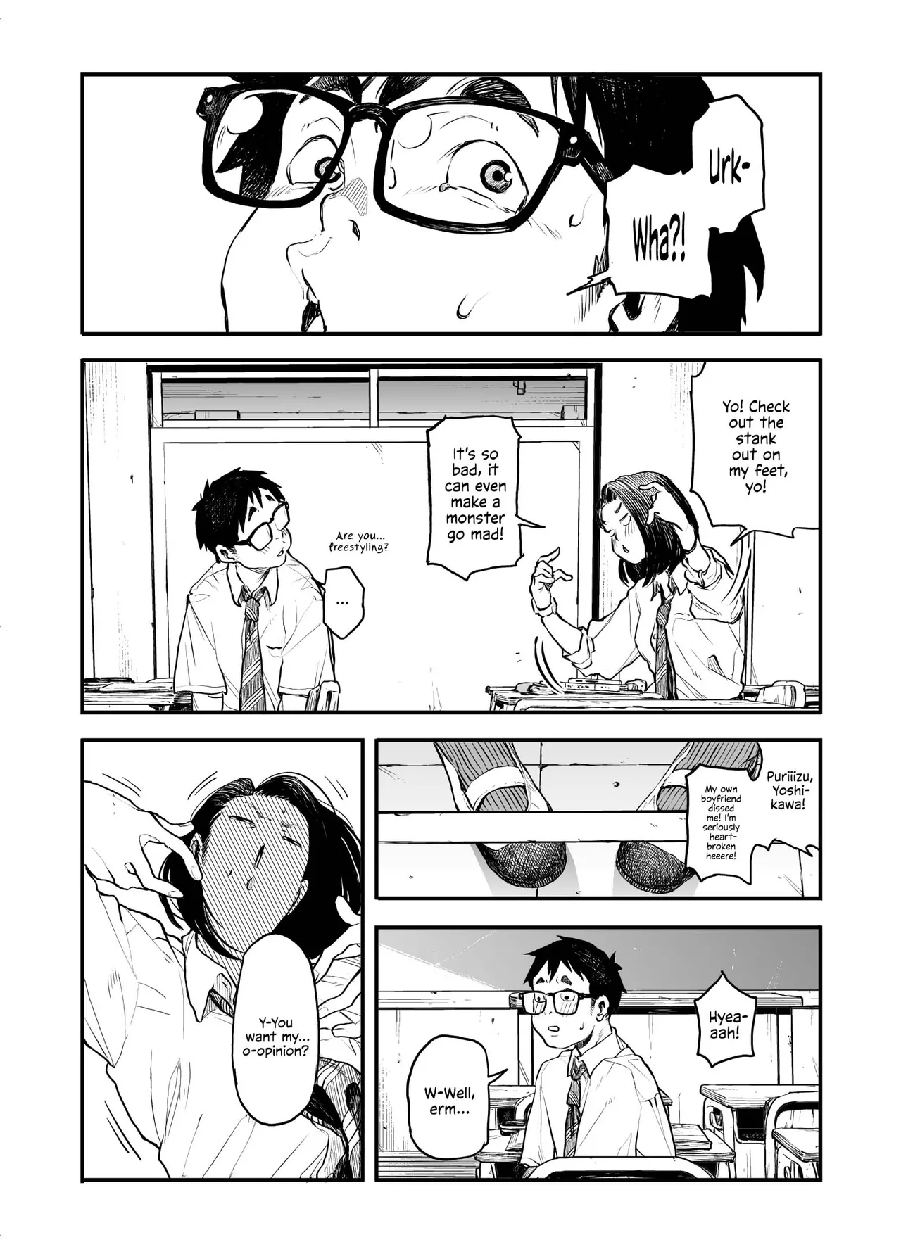 [Takayanagi Katsuya] Onnanoko ni Ashi no Nioi o Kakunin Shitekure to Tanomareru Hanashi [English] [Your Deer Friends Black] 图片编号 8