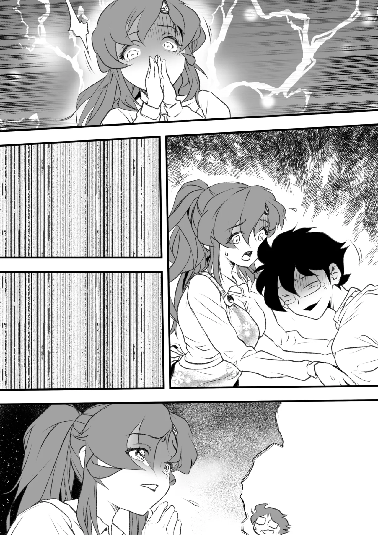 (Yakitoria) Kyonyuu no shinkon hitozuma-san, manga-ka danna no rensai keizoku no tame henshuuchou to torihiki shite NTR… imagen número 34