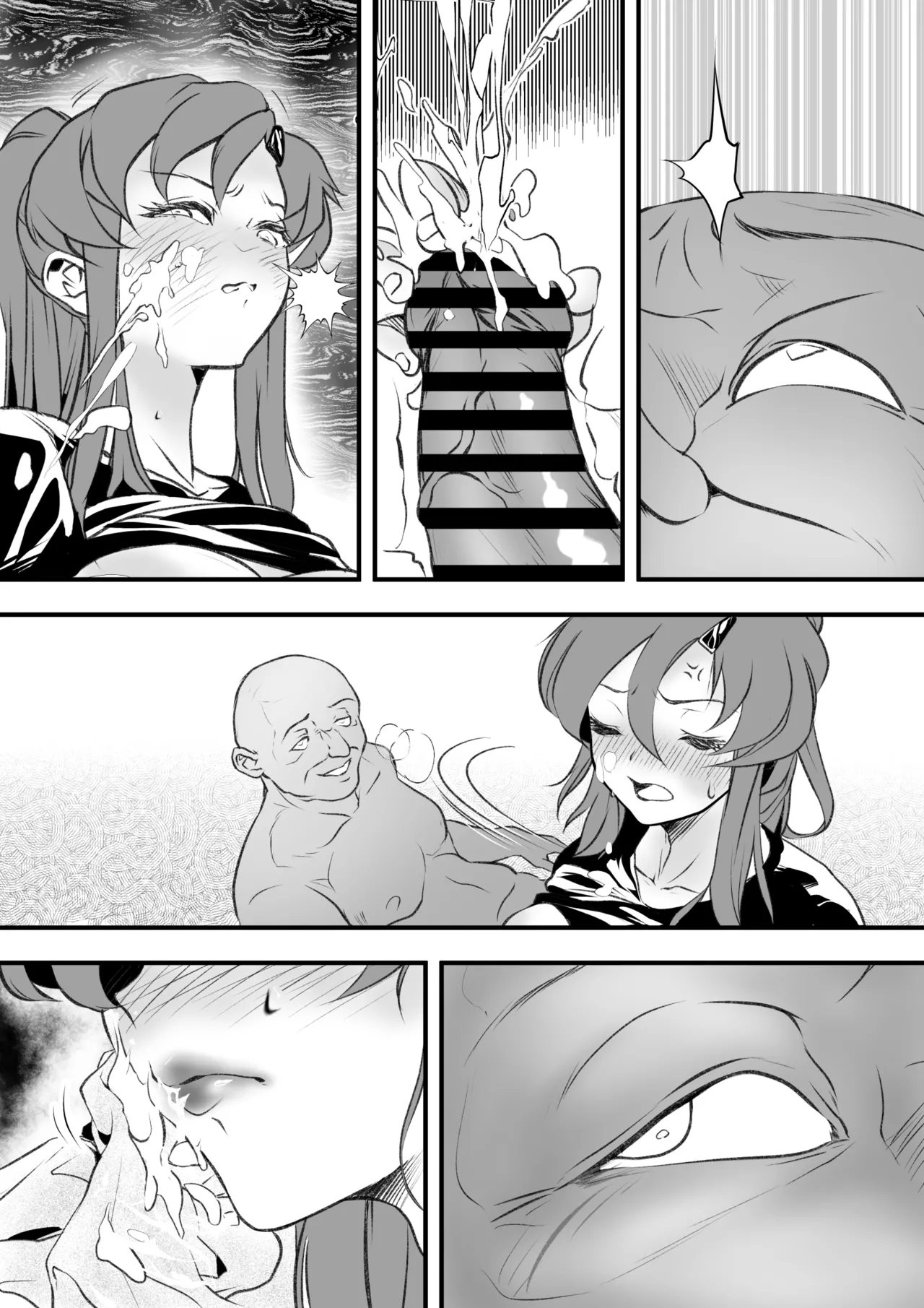 (Yakitoria) Kyonyuu no shinkon hitozuma-san, manga-ka danna no rensai keizoku no tame henshuuchou to torihiki shite NTR… imagen número 40