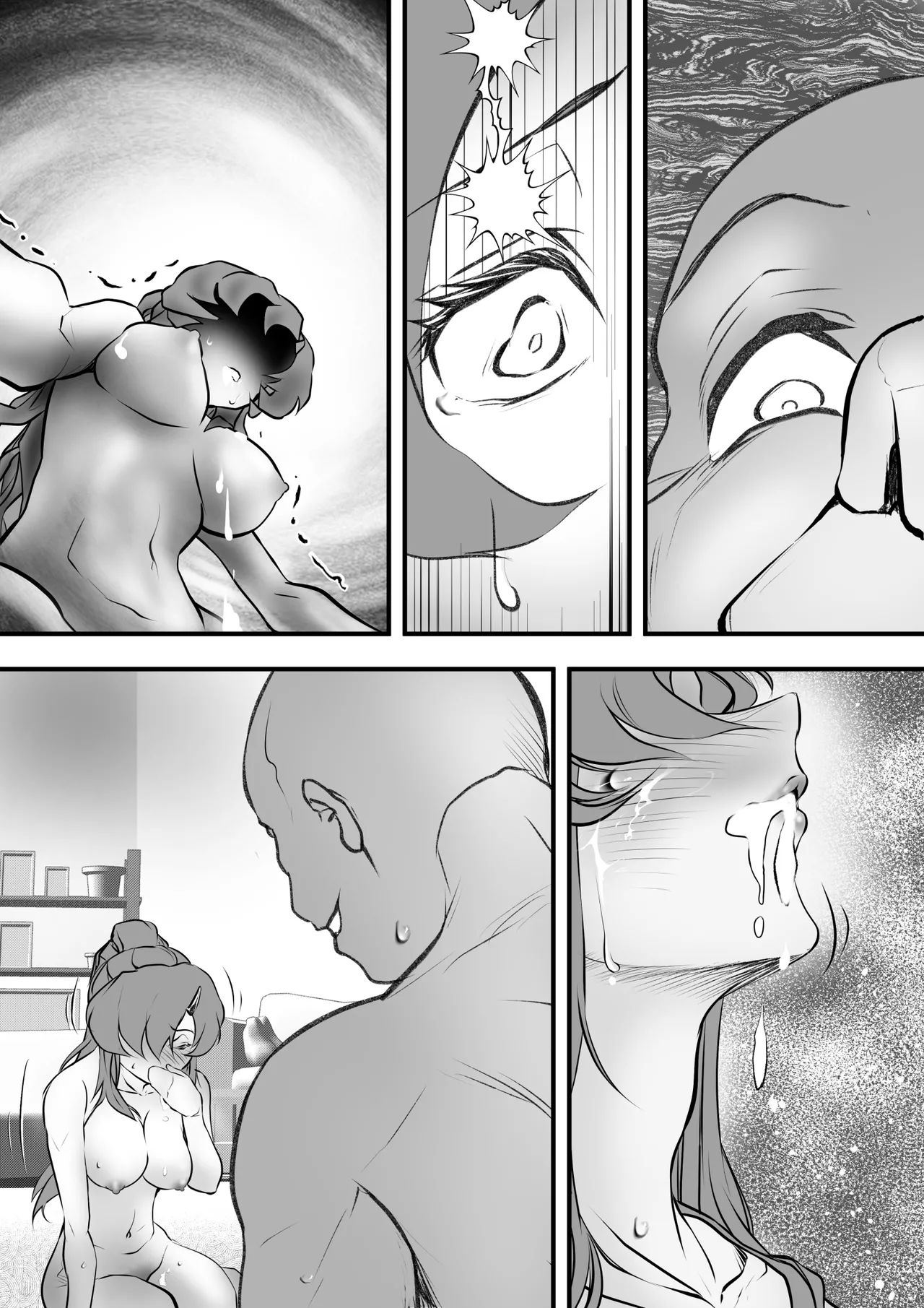 (Yakitoria) Kyonyuu no shinkon hitozuma-san, manga-ka danna no rensai keizoku no tame henshuuchou to torihiki shite NTR… imagen número 43