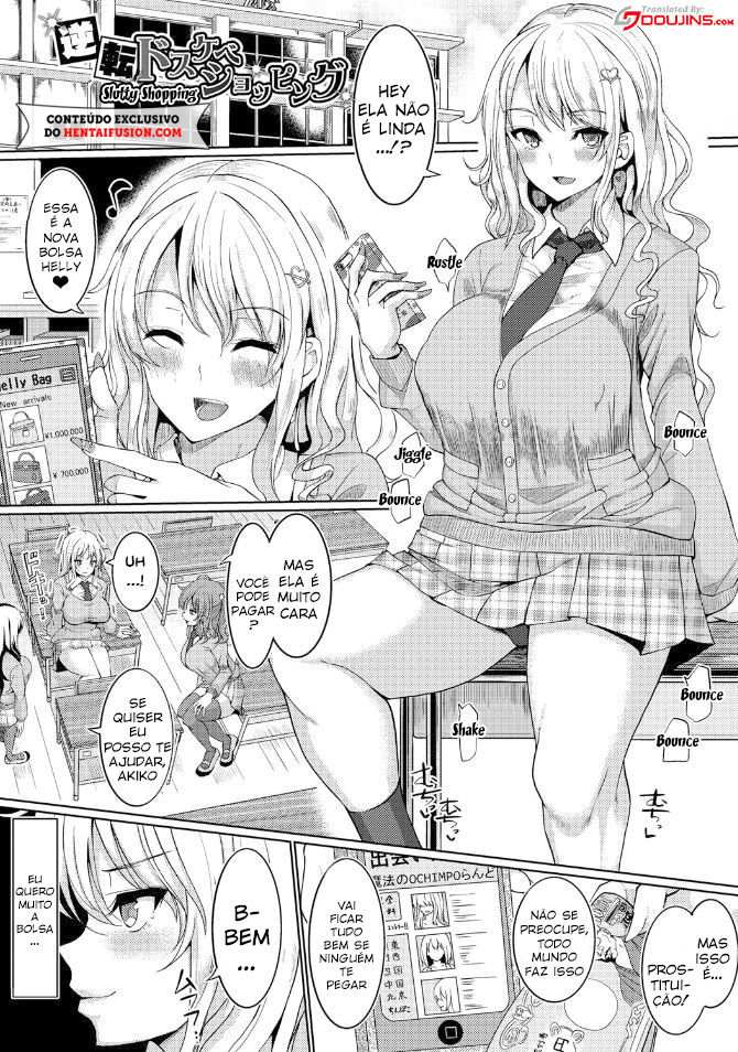 [chin] Gyakuten Dosukebe Shopping | Slutty Shopping (Suck Sex Stories) [Portuguese-BR] [HentaiFusion] [Digital] image number 1