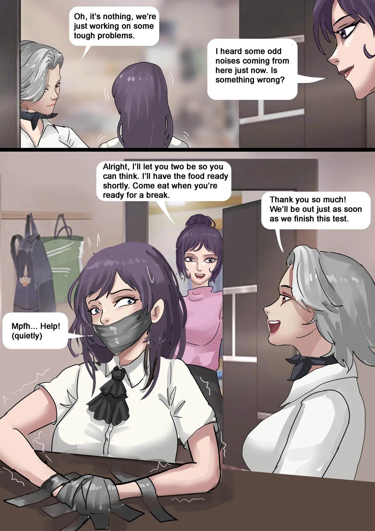 [King] Strange Tutor - A Beautiful Mother and Daughter Tricked and Bound (English) 5eme image