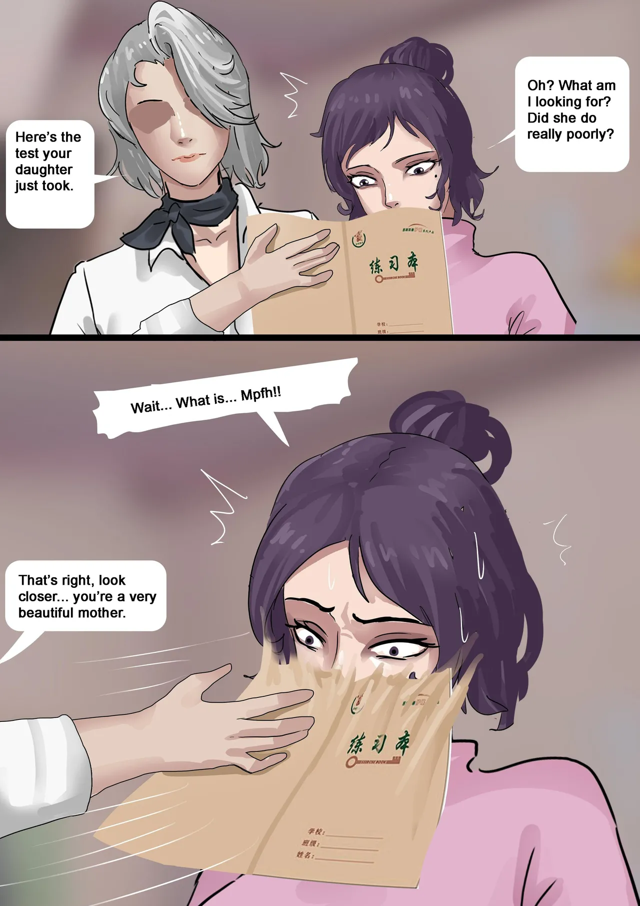 [King] Strange Tutor - A Beautiful Mother and Daughter Tricked and Bound (English) 9eme image