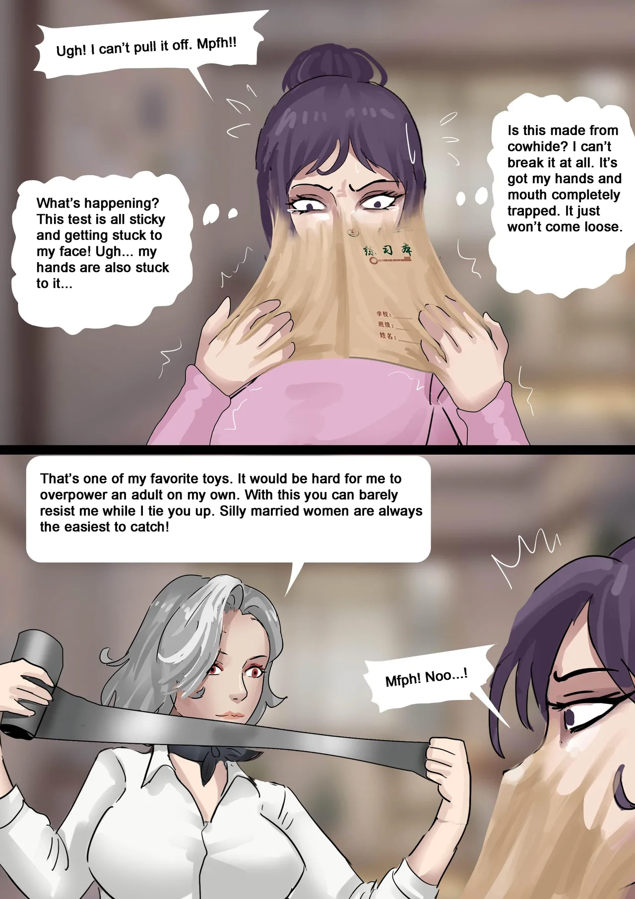 [King] Strange Tutor - A Beautiful Mother and Daughter Tricked and Bound (English) 10eme image