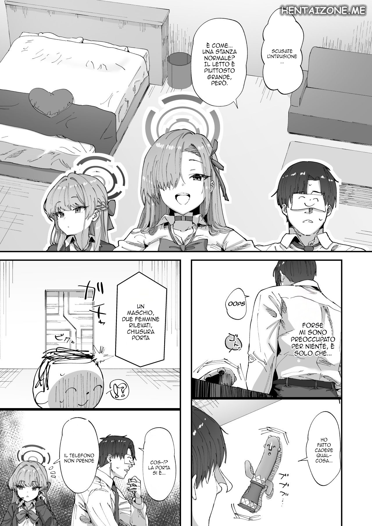 [Hikagemon (Tenpiboshi)] Asuna to Toki to Sex Shinai to Derarenai Heya | Il sensei e le sue due studentesse preferite (Blue Archive) [Italian] [Digital] numero di immagine  4