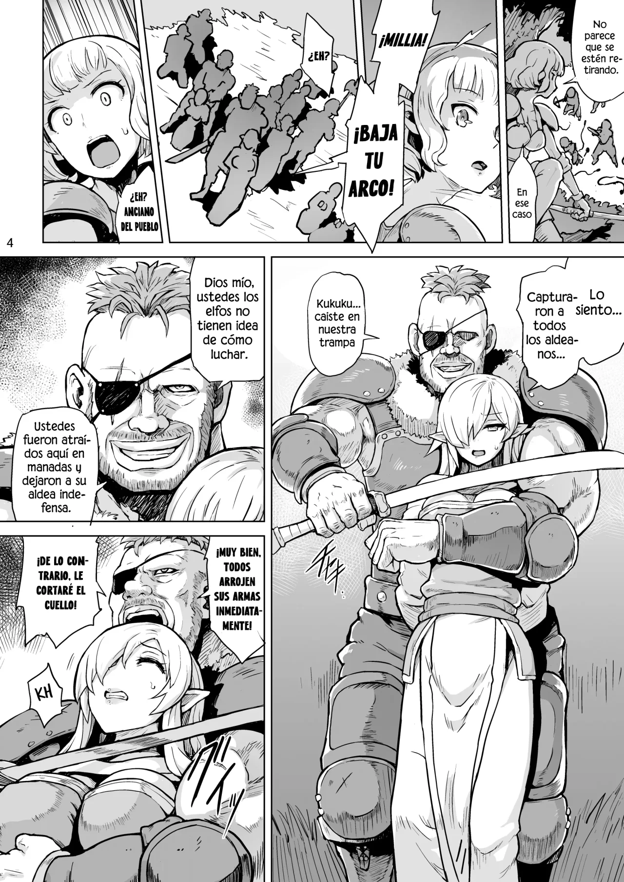 [V-SLASH (Yuugiri)] Inyoku ni Kuruishi Elf-tachi no Uta｜La canción de las Locas-lacivas Elfas [Spanish] [Elpis Eros Traduccion] [Digital] imagen número 5