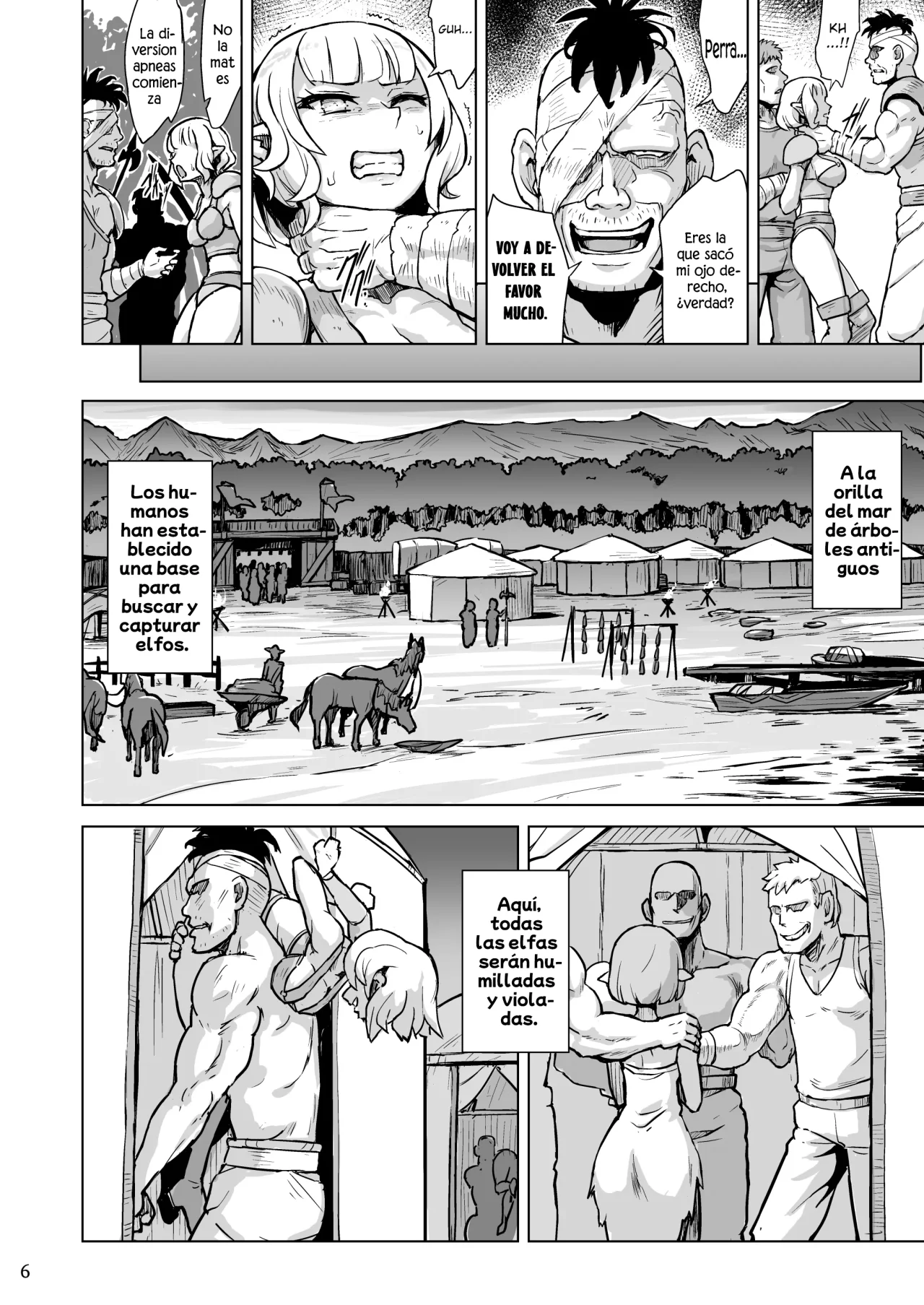 [V-SLASH (Yuugiri)] Inyoku ni Kuruishi Elf-tachi no Uta｜La canción de las Locas-lacivas Elfas [Spanish] [Elpis Eros Traduccion] [Digital] imagen número 7