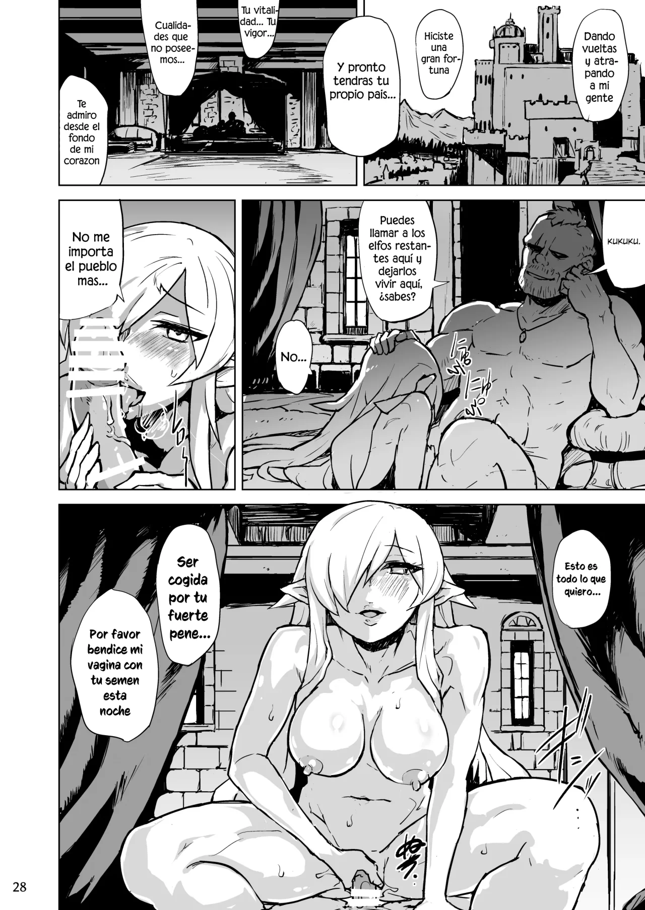 [V-SLASH (Yuugiri)] Inyoku ni Kuruishi Elf-tachi no Uta｜La canción de las Locas-lacivas Elfas [Spanish] [Elpis Eros Traduccion] [Digital] imagen número 29