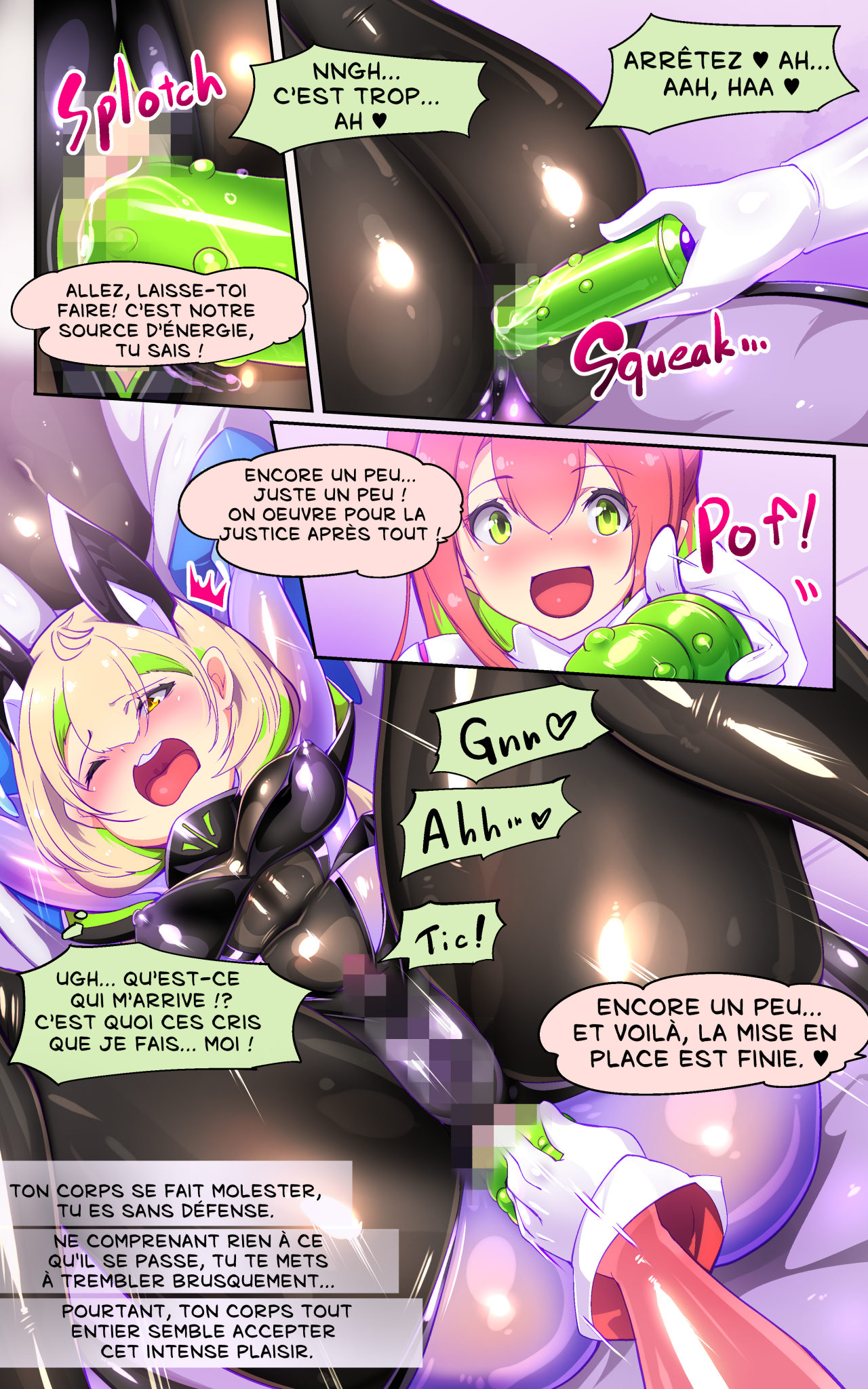 [やせうまロール] 戦闘アンドロイドにTS転生して、とってもえっちな目にあって悪堕ちする漫画-戦光兵女プリッケ・ツァーナ- [フランス翻訳] numero di immagine  10