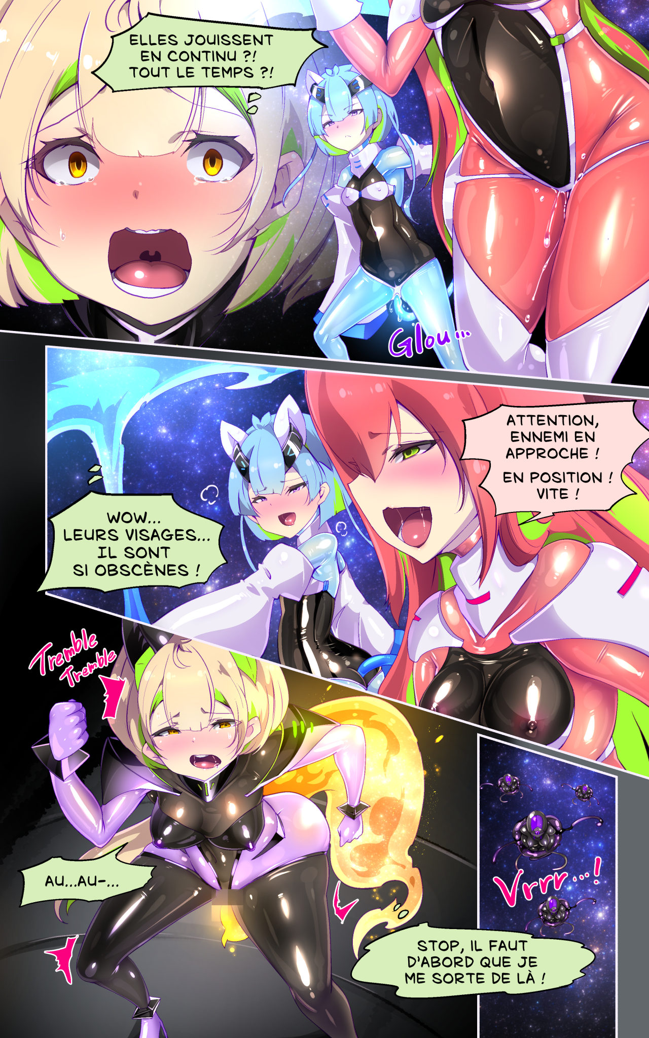 [やせうまロール] 戦闘アンドロイドにTS転生して、とってもえっちな目にあって悪堕ちする漫画-戦光兵女プリッケ・ツァーナ- [フランス翻訳] numero di immagine  14