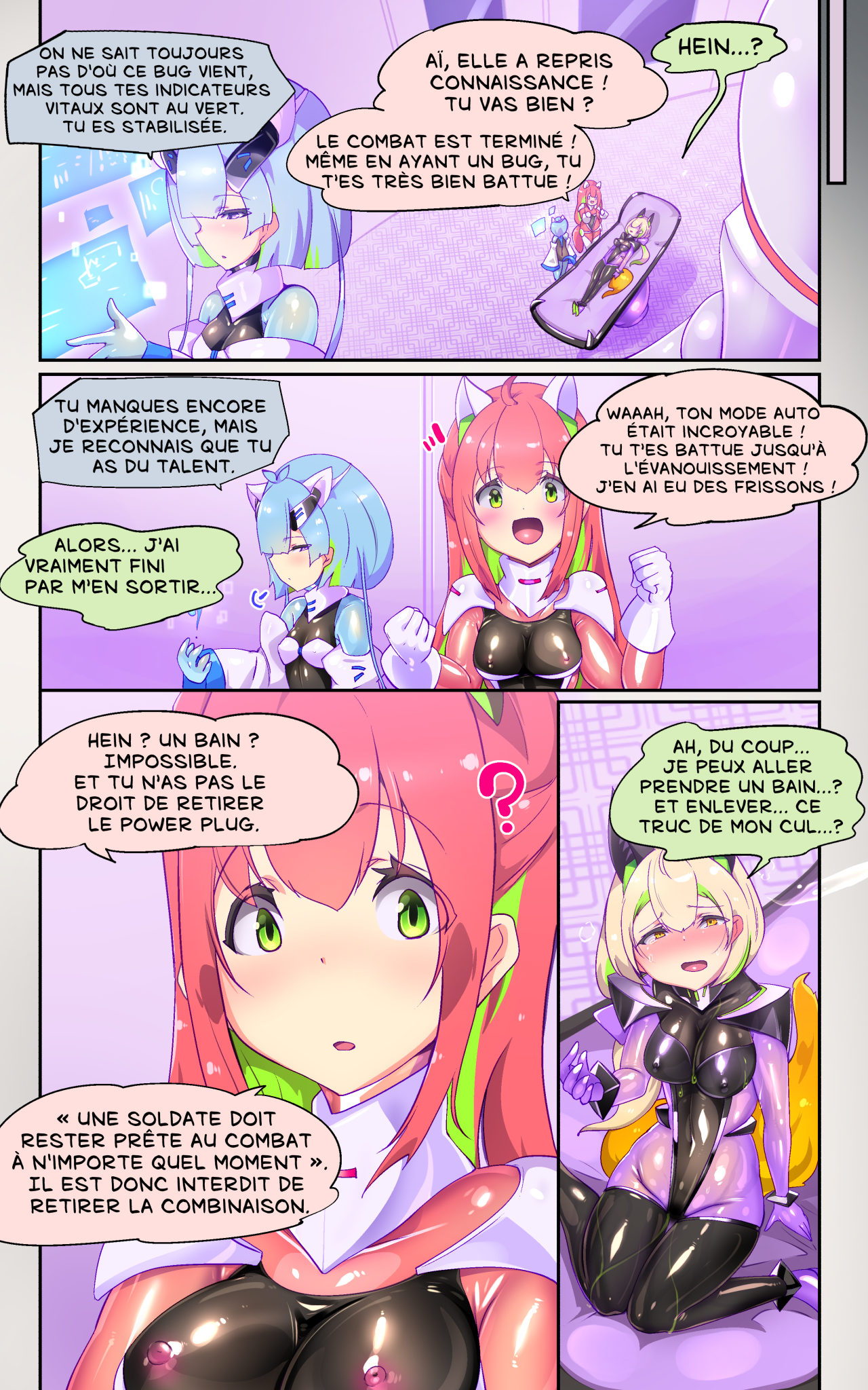 [やせうまロール] 戦闘アンドロイドにTS転生して、とってもえっちな目にあって悪堕ちする漫画-戦光兵女プリッケ・ツァーナ- [フランス翻訳] numero di immagine  21