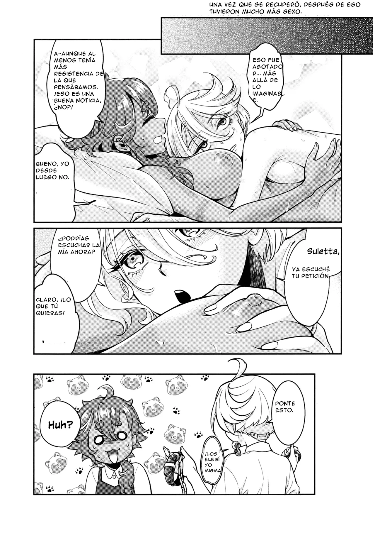 (C103) [Soramimi (Mytyl)] Oyome-san no Gohoubi | The Bride's Reward (Mobile Suit Gundam: The Witch from Mercury) [Spanish](CristoferDeLosAndes) изображение № 26