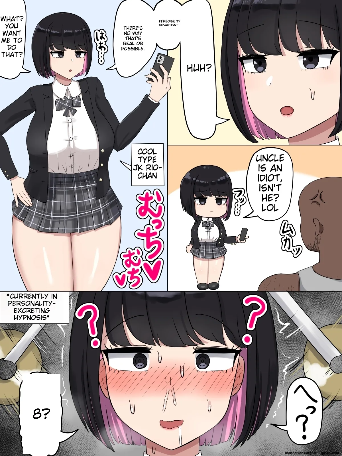 [Tanechikoya (Tanehijiri)] Cool-kei JK Rio-chan ~Sochin to Dekachin no Hannou no Chigai~ [MTL] 画像番号 23