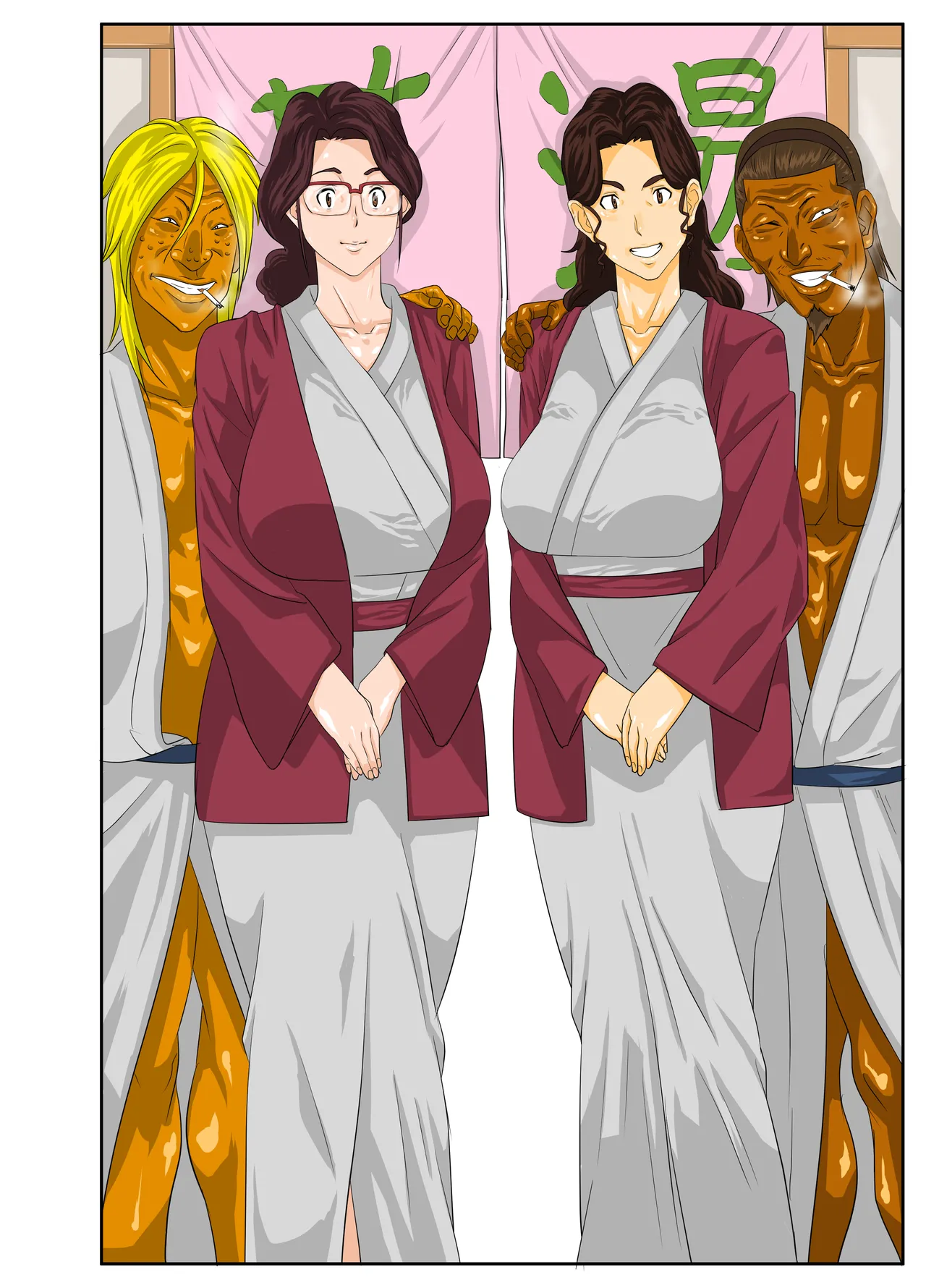 [Mosquito Man] Onsenyado de Chara-o ni Kuwareta Muchi Muchi Kaa-chan 47eme image