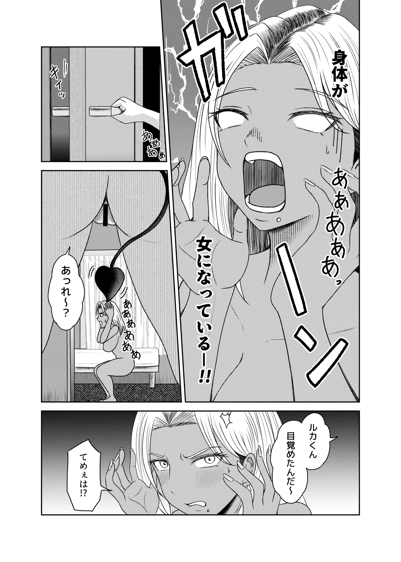 [Chikushōdō (Shibatan)] No way! I can't take any more... I'm turning into a girl! [Sample] 14eme image