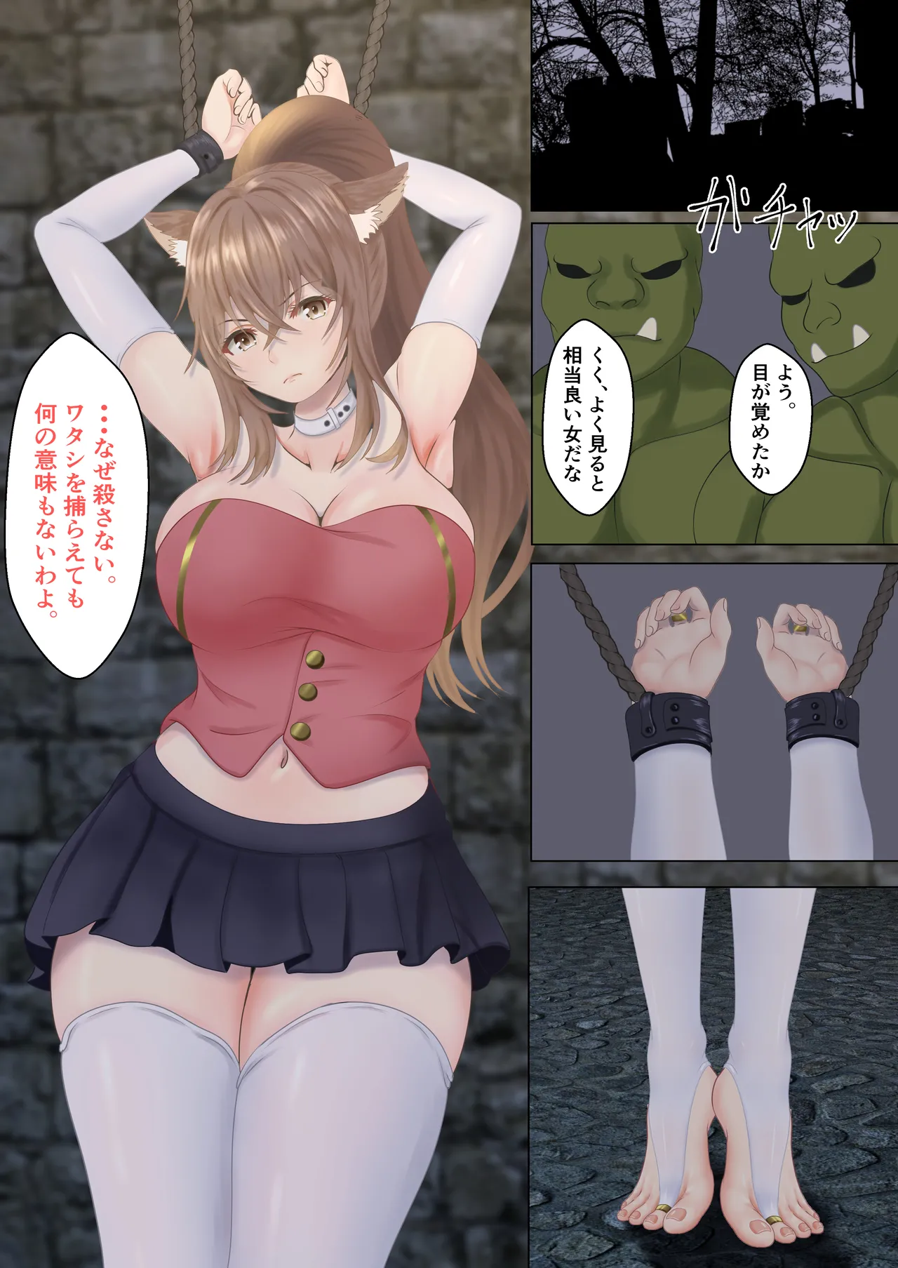 [Sanbalkin] Orc ni Torawareta Nekomimi Kishi no Junan 图片编号 7