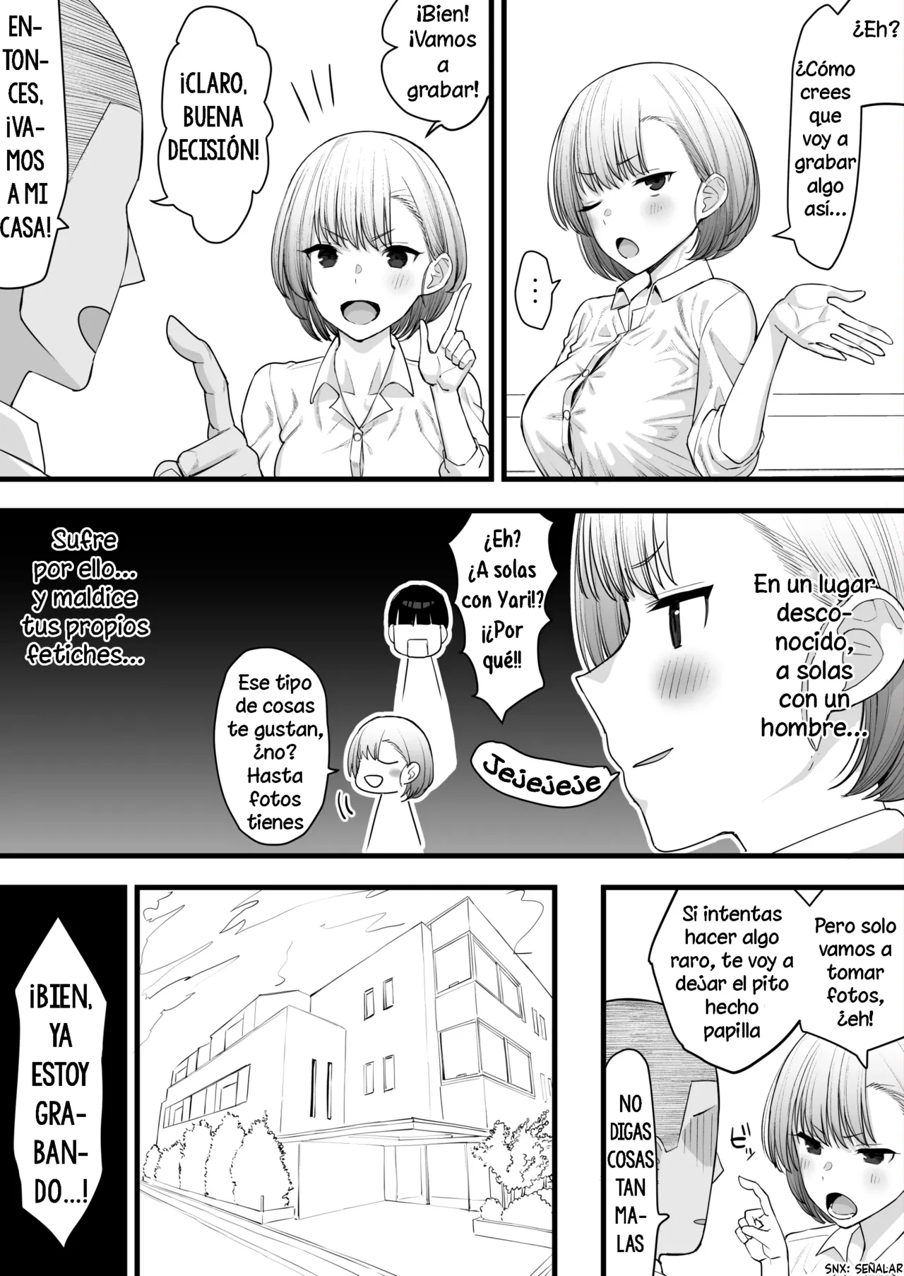 [Take Shinshi] Netorare Gokko, Nochi Netorareru Kanojo｜Jugó al Cornudo y Terminó Cuerneado [Spanish] [La Legión Fantasma] 6eme image