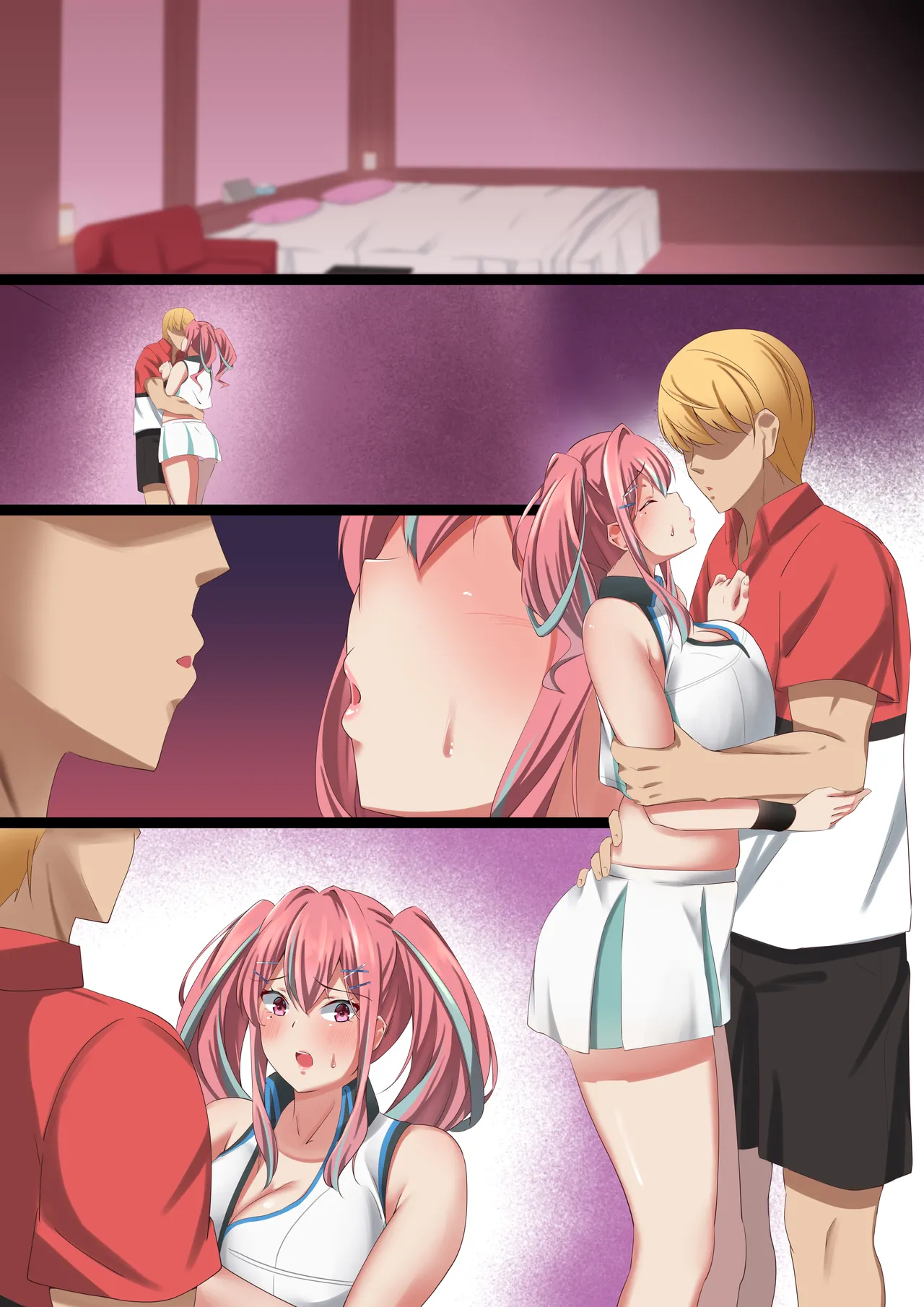 [November. (nanohana)] Bakunyuu Gal no Ore no Kanojo ga TenniCir no Yarichin Otoko ni Netorareta Hanashi (Azur Lane) numero di immagine  34