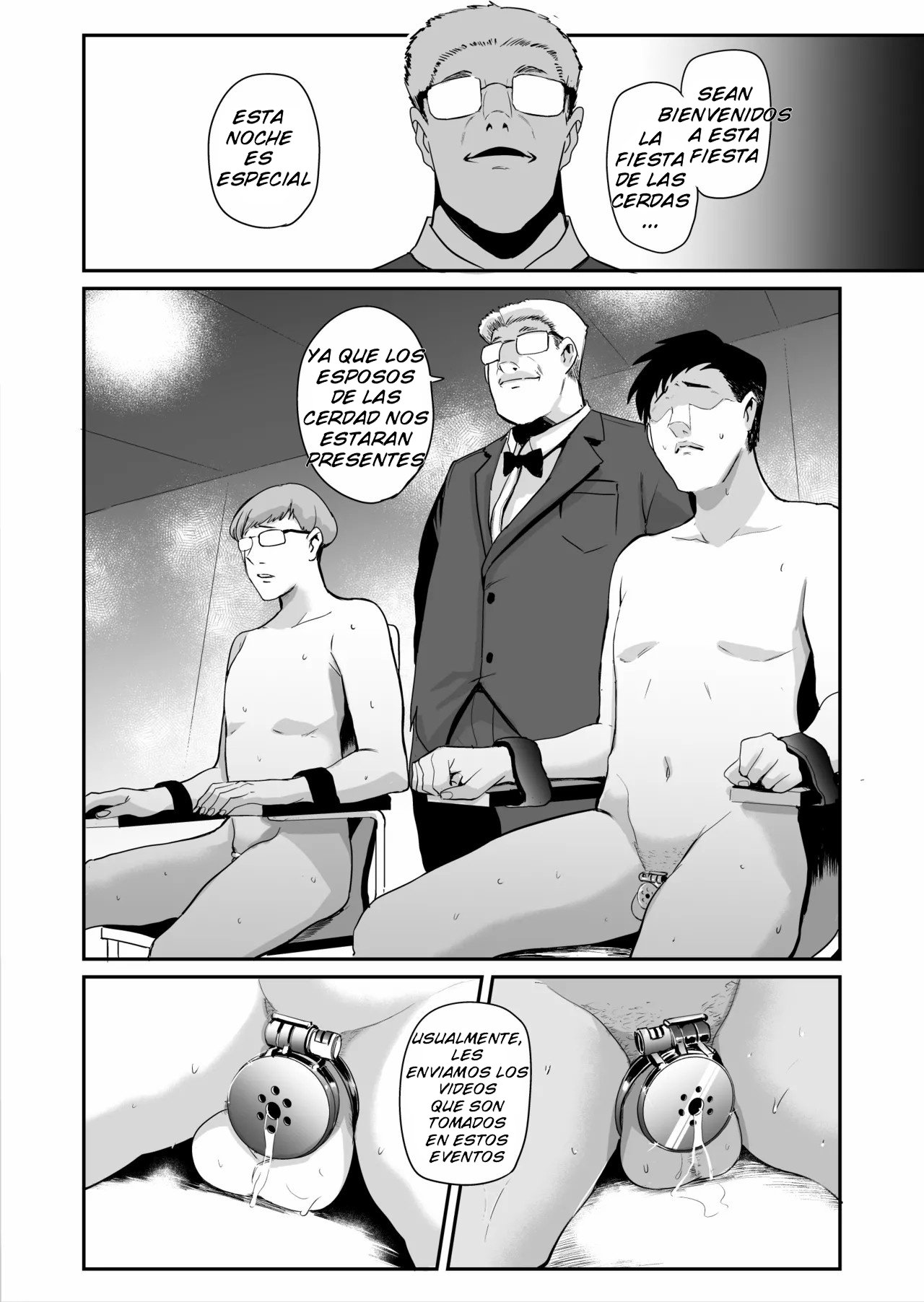 [SOUND MILK (Otochichi)] Fella Mask Fujin Kanketsu Hen ~Otto no Mae de Midareru Mask Dorei Zuma-tachi~｜La Esposa De La Mascara de Mamadas 3 [Spanish] [@sasakinsfw]] 图片编号 31