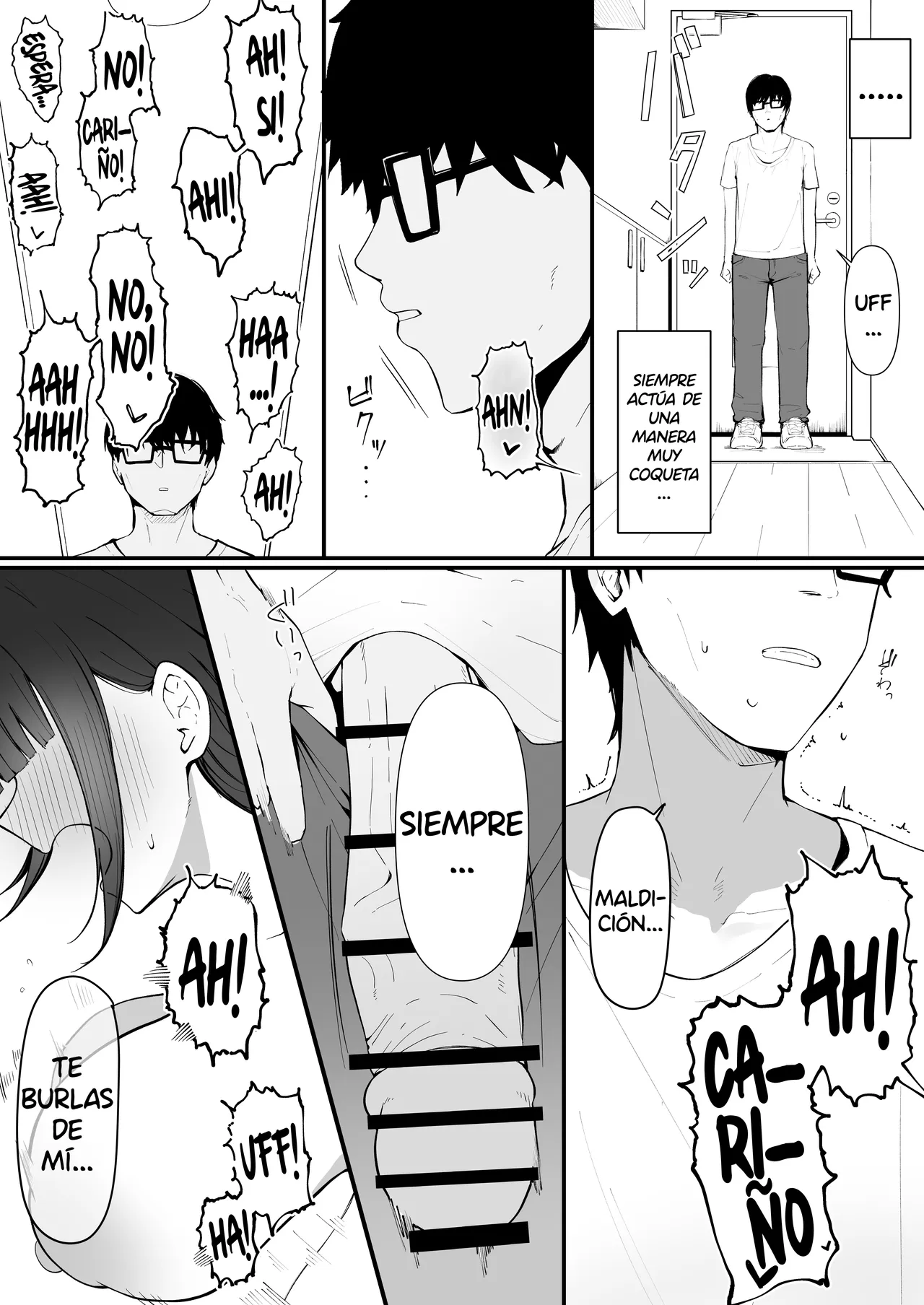 [Asia no Hiraki (Eisia)] Tonari no Heya no Inma Tsuma.｜La Esposa Súcubo del Apartamento de al Lado. [Spanish] [DARKSIDE] Bildnummer 6