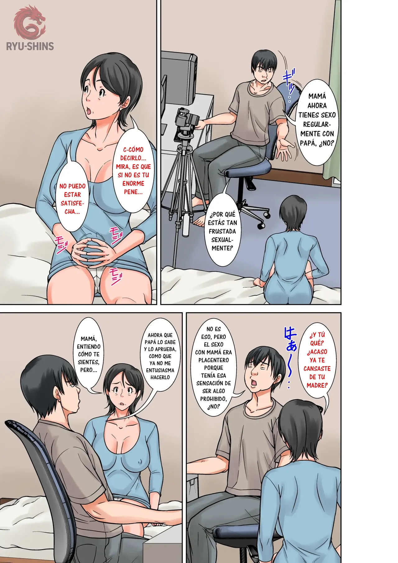 [Hoyoyodou] Kora! Anta Hahaoya o Kudoite Nani Shiyoutteiu no! ~Katsuo Hitorigurashi Hen~ Kanketsu｜¡Oye! ¿Qué Pretendes Seduciendo a Tu Madre？~La Vida en Solitario de Katsuo~ Final [Spanish] [RYU-SHINS] Bildnummer 5