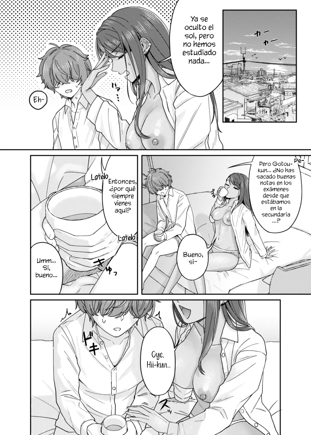 Una historia sobre una sesión de estudio secreta con mi amiga de la infancia, una gyaru morena. 27eme image